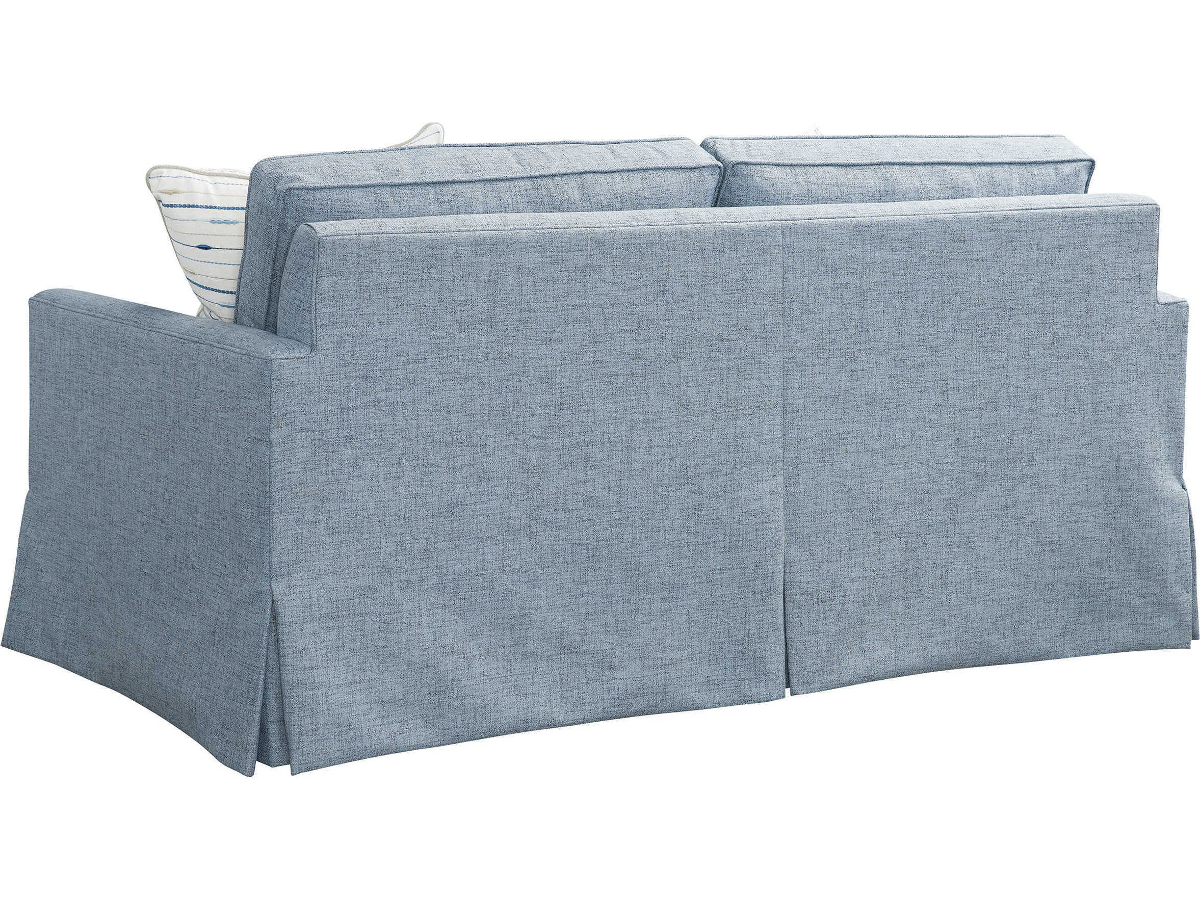 Barclay Butera Upholstery Sandpiper Demi Blue Upholstered Loveseat