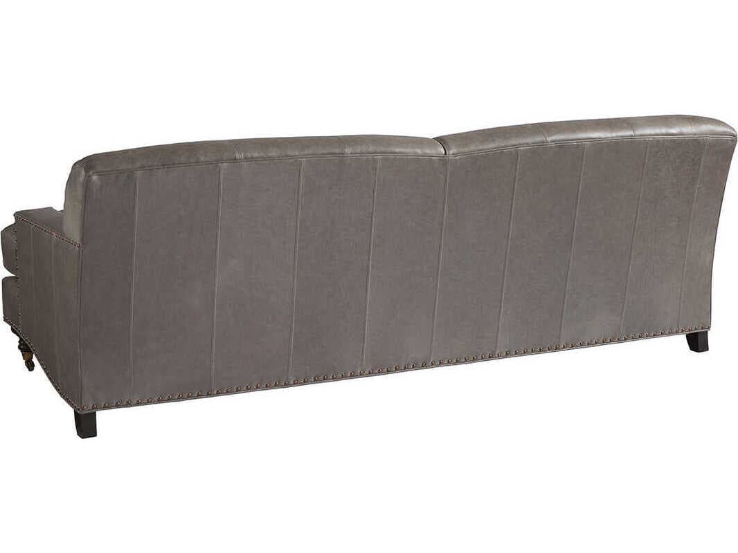 Barclay Butera Upholstery Oxford Leather Sofa