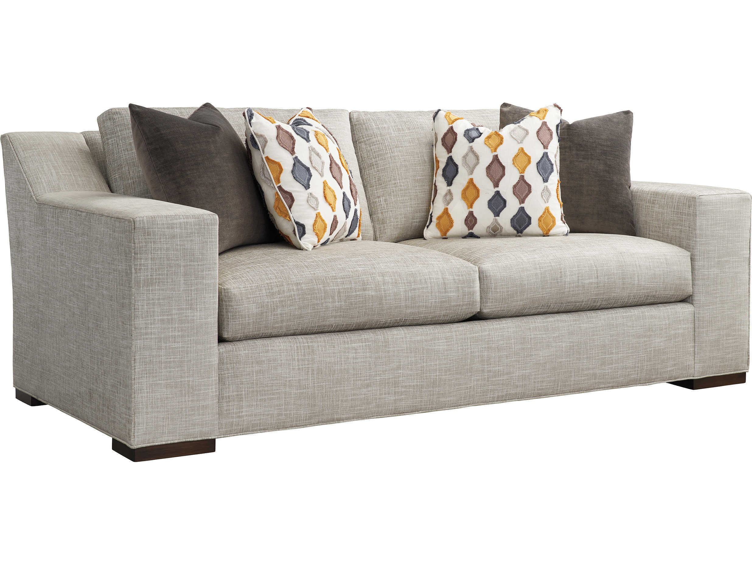 Barclay Butera Upholstery Shaws Cove Demi Gray Upholstered Sofa