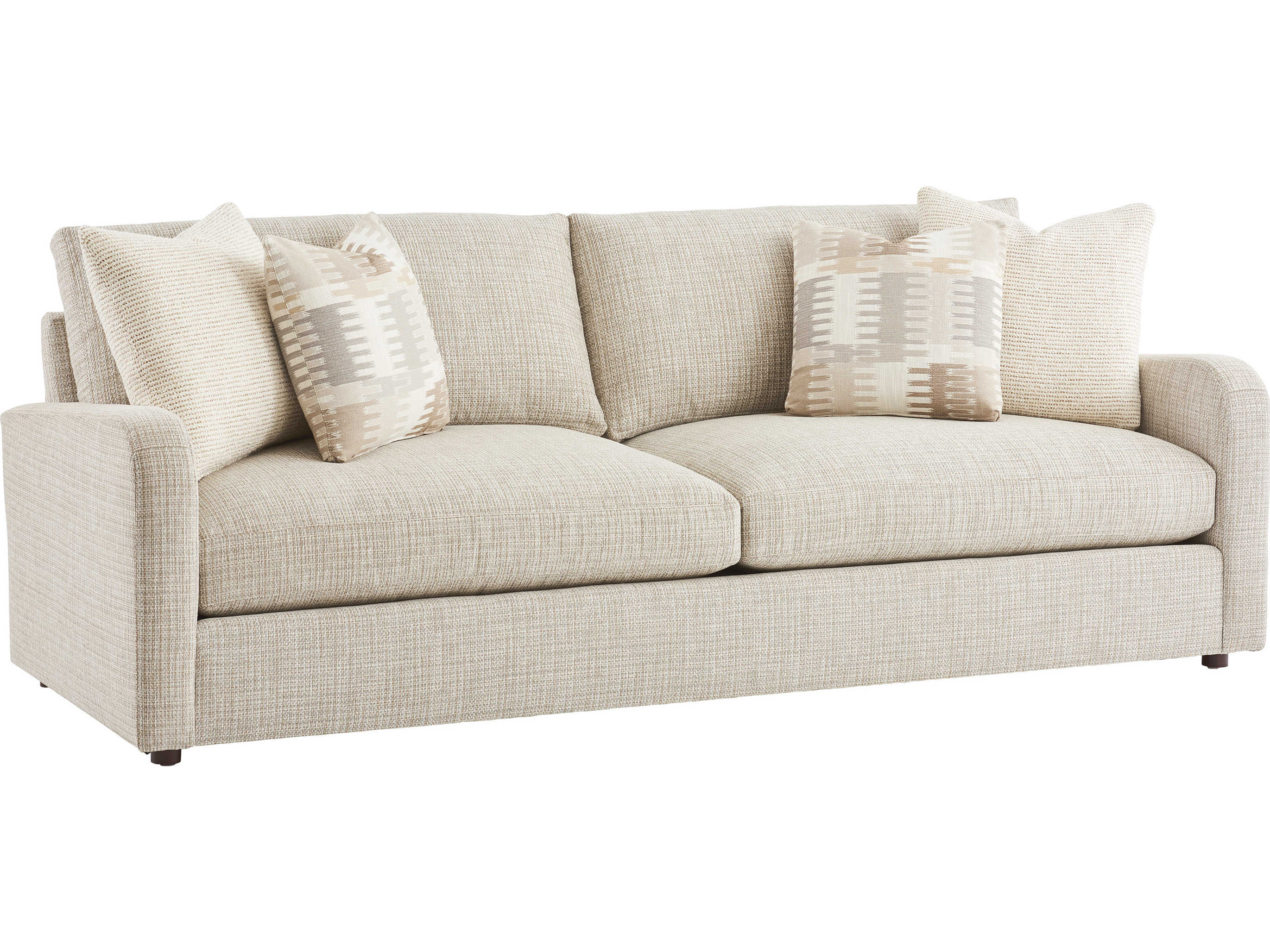 Barclay Butera Upholstery Grant Charcoal Cream Upholstered Sofa