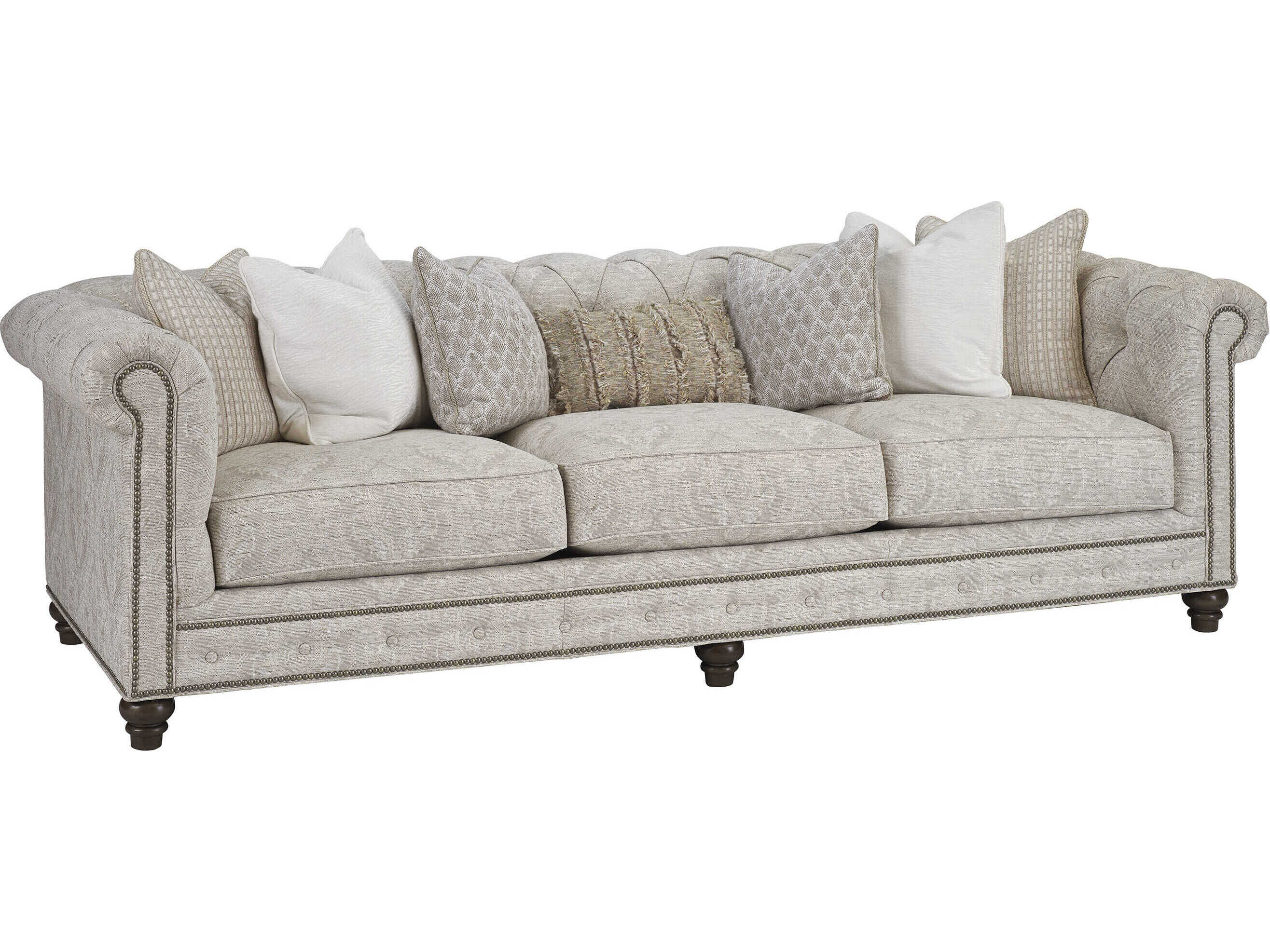 Barclay Butera Upholstery Carmen Misty Gray Upholstered Carmen Sofa