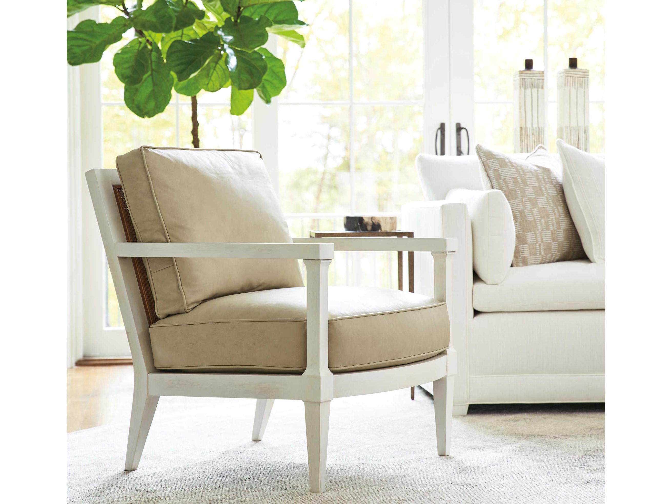 Barclay Butera Upholstery Splashes Beige Fabric Accent Chair