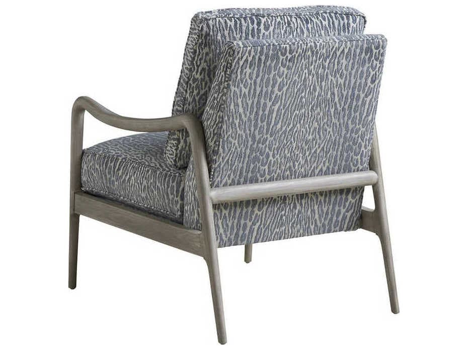 Barclay Butera Upholstery Leblanc Blue Fabric Accent Chair