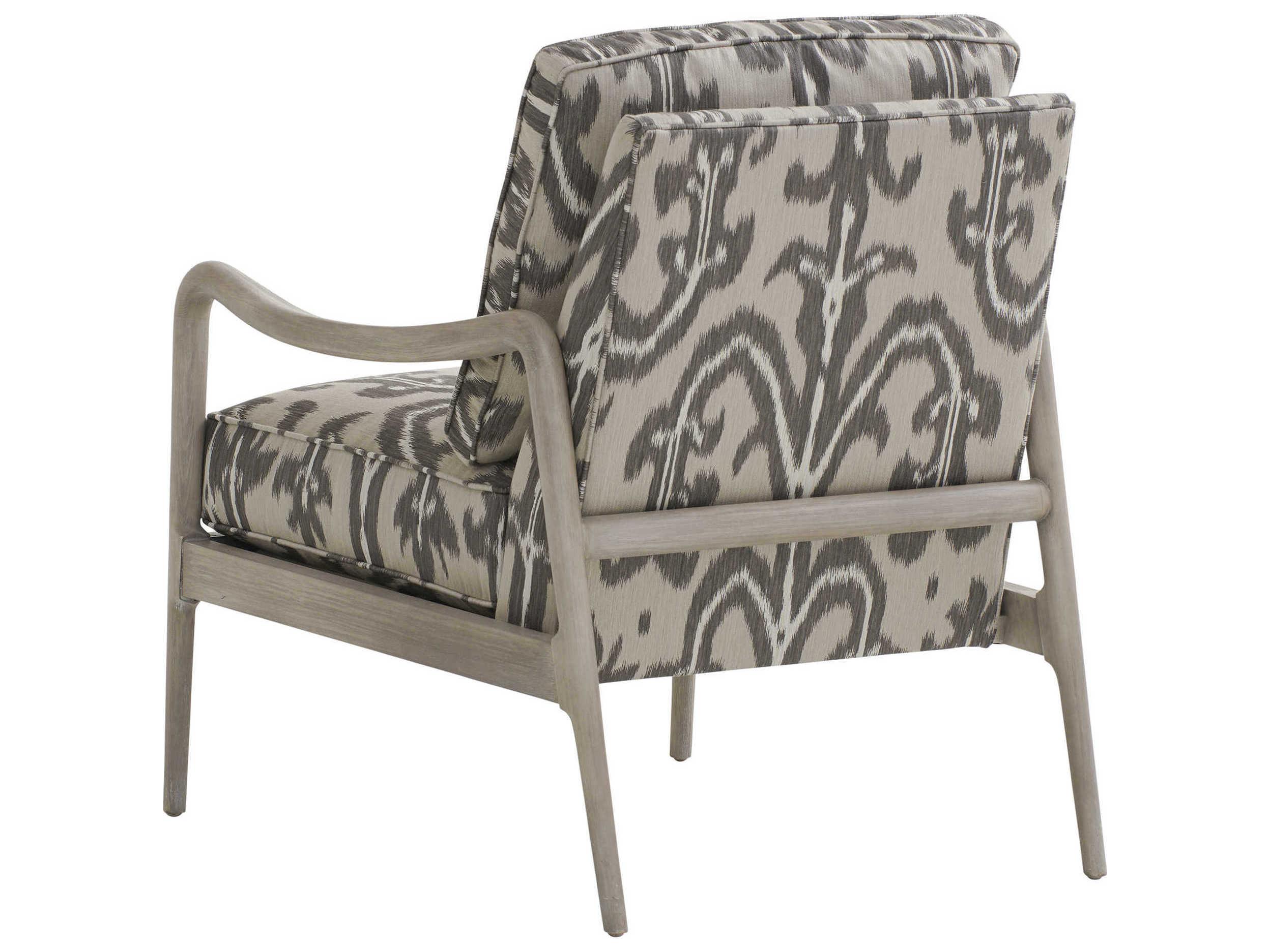 Barclay Butera Upholstery Leblanc Brown Fabric Accent Chair