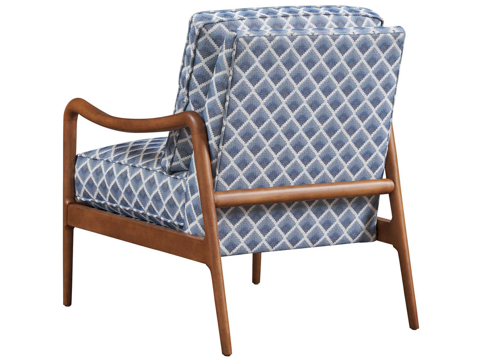 Barclay Butera Upholstery Leblanc Blue Fabric Accent Chair