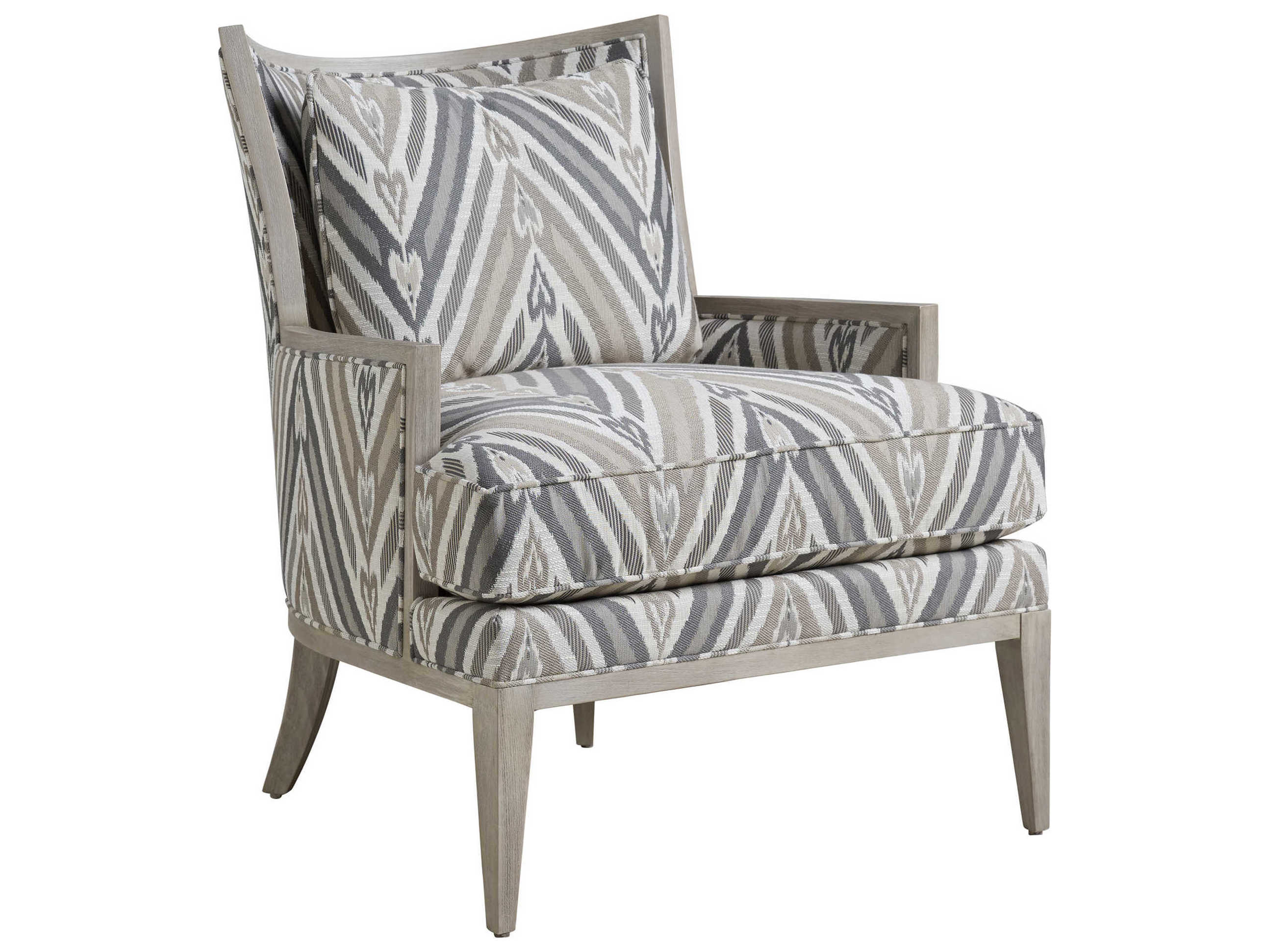 Barclay Butera Upholstery Atwood Brown Fabric Accent Chair