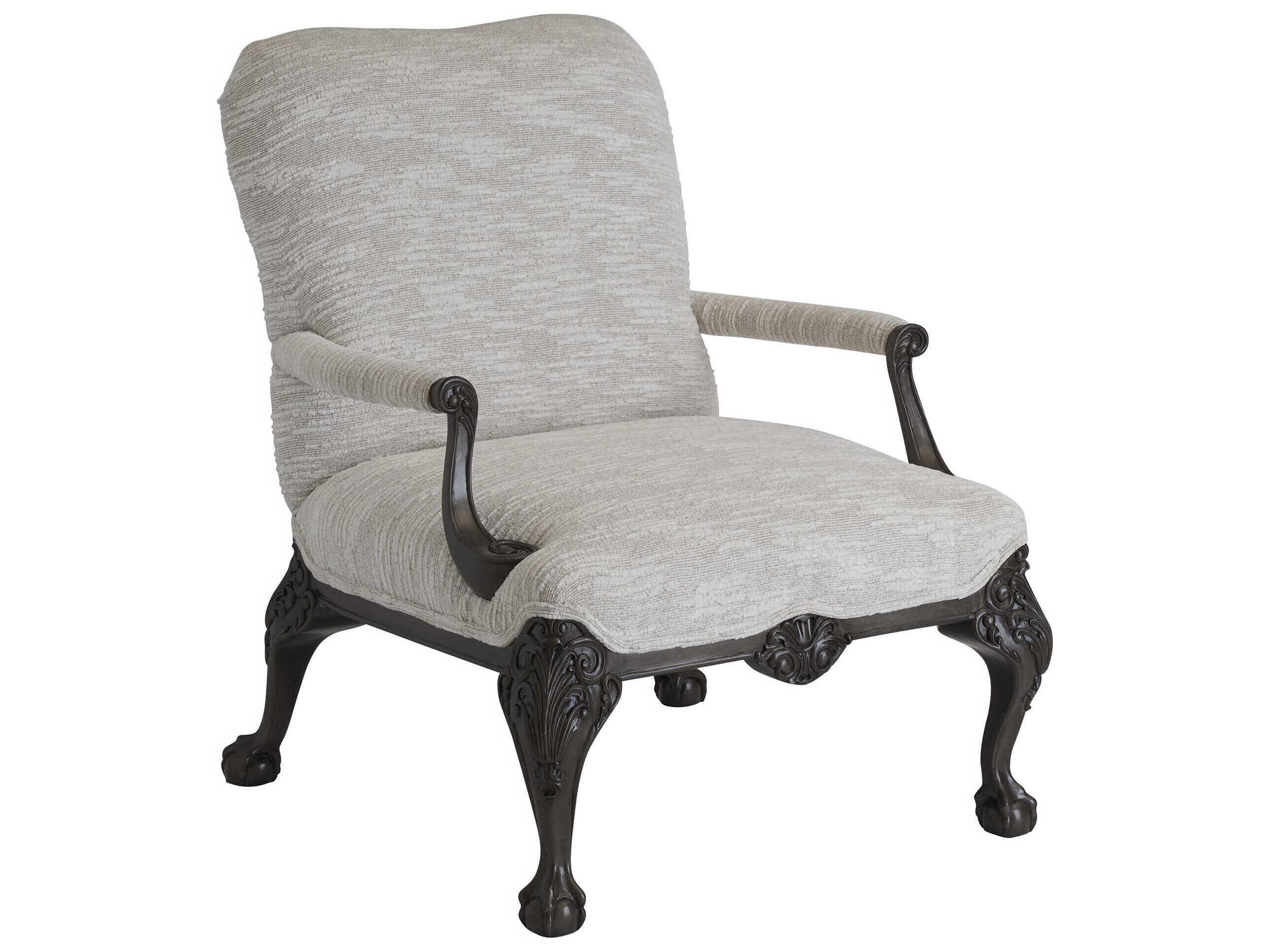 Barclay Butera Upholstery Hollis Gray Fabric Accent Chair