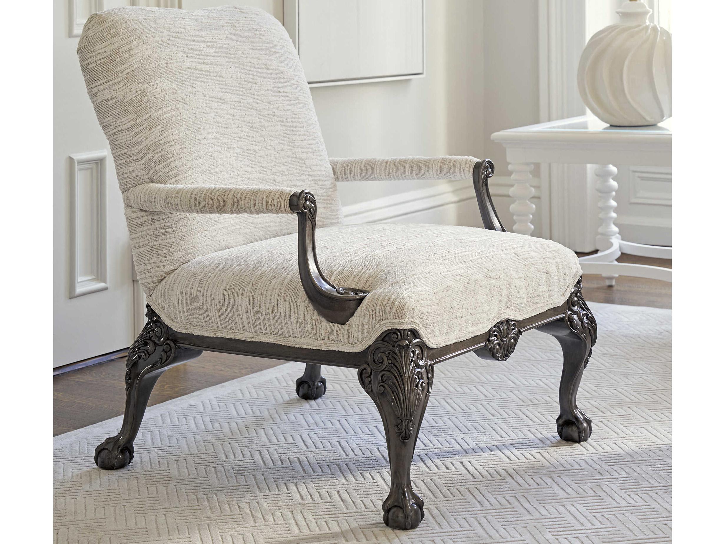 Barclay Butera Upholstery Hollis Gray Fabric Accent Chair