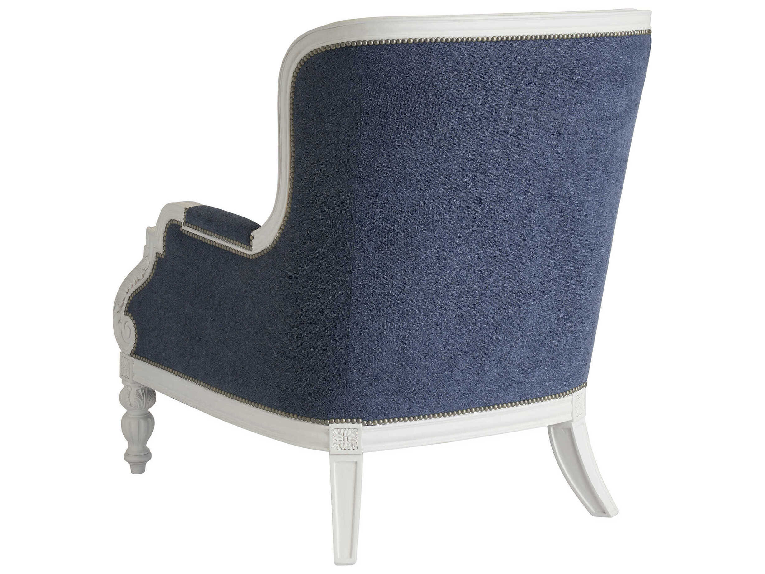 Barclay Butera Upholstery Kamari Blue Fabric Accent Chair