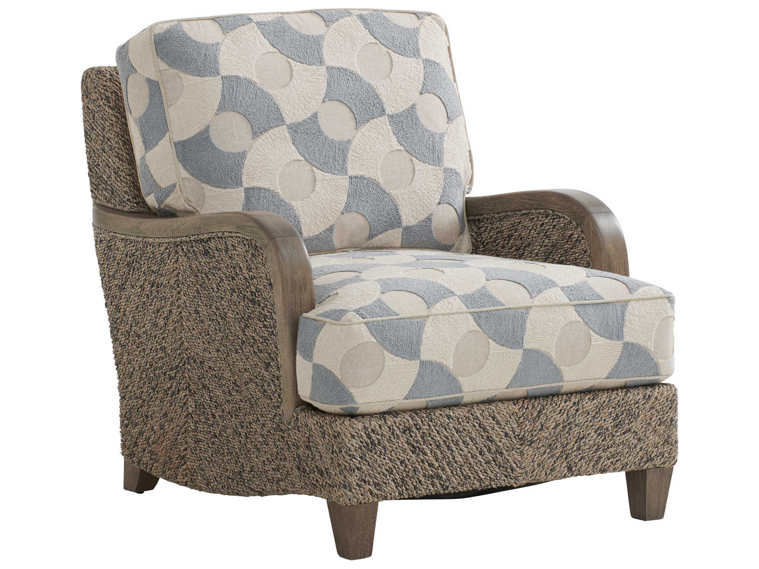 Barclay Butera Upholstery Thayer Brown Fabric Club Chair