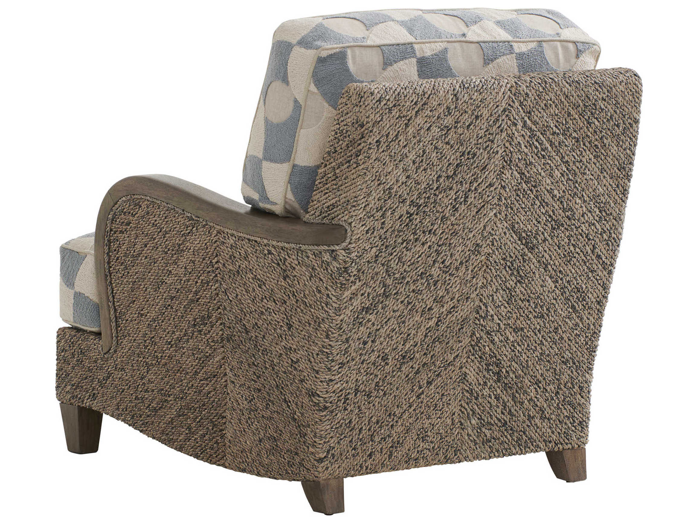 Barclay Butera Upholstery Thayer Brown Fabric Club Chair