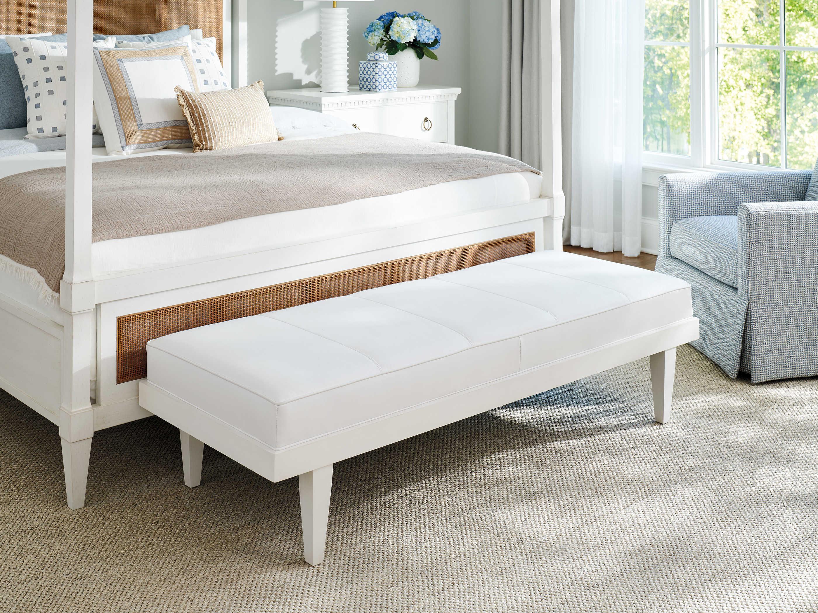 Barclay Butera Upholstery Lagunita White Upholstered Accent Bench