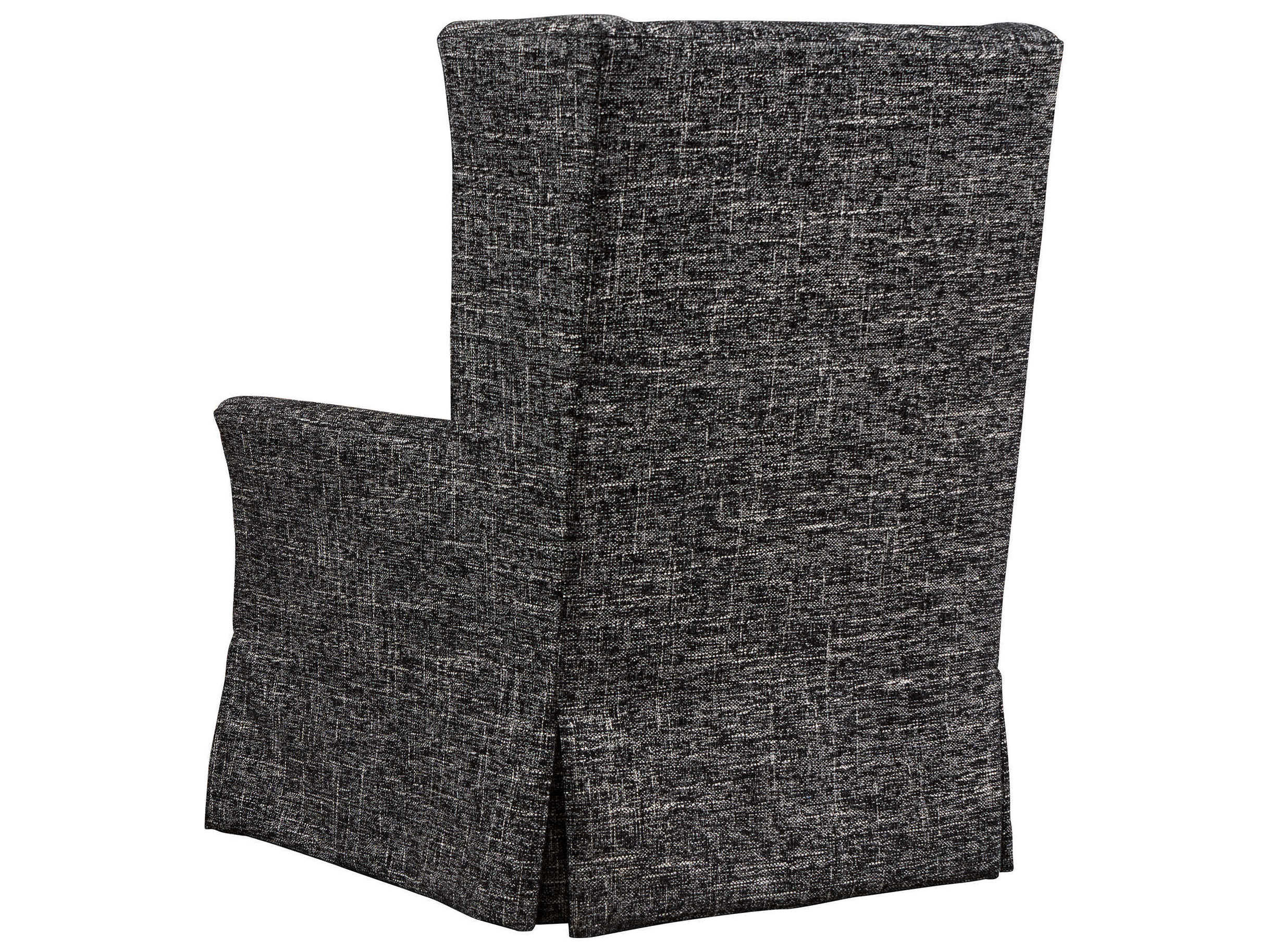 Barclay Butera Upholstery El Moro Swivel Black Fabric Accent Chair