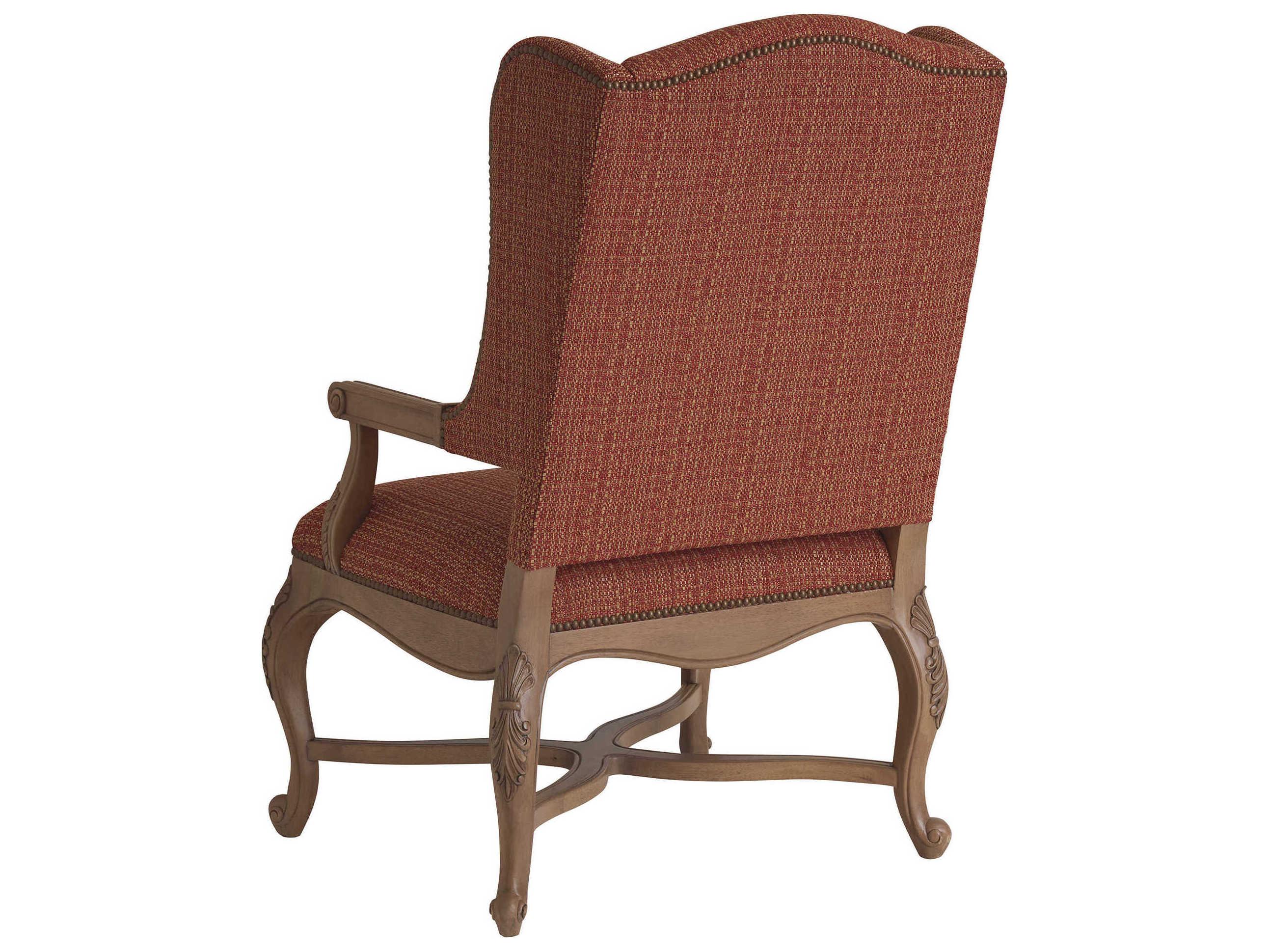 Barclay Butera Upholstery Patras Red Fabric Accent Chair