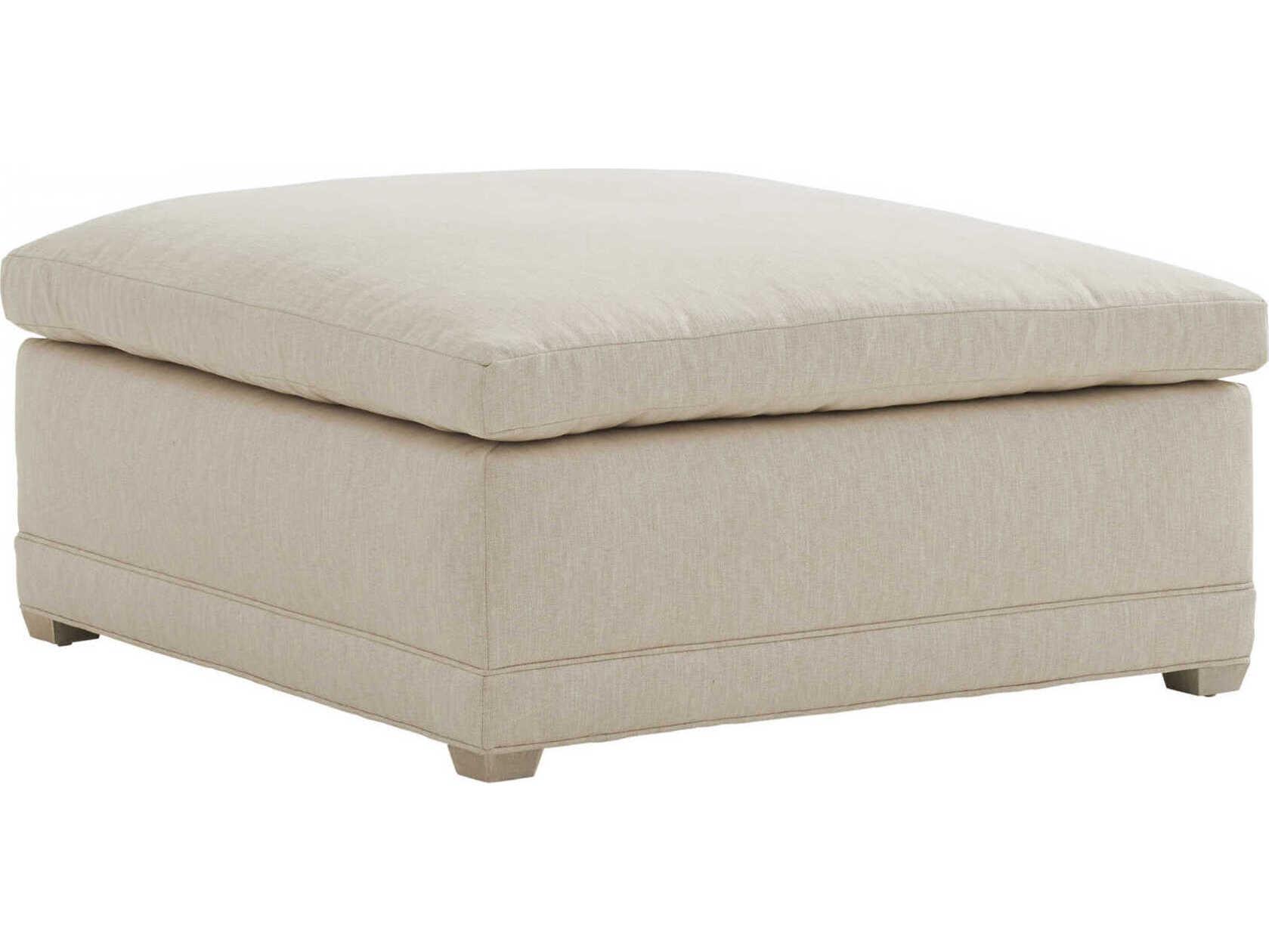 Barclay Butera Upholstery Colony Shell Upholstered Ottoman