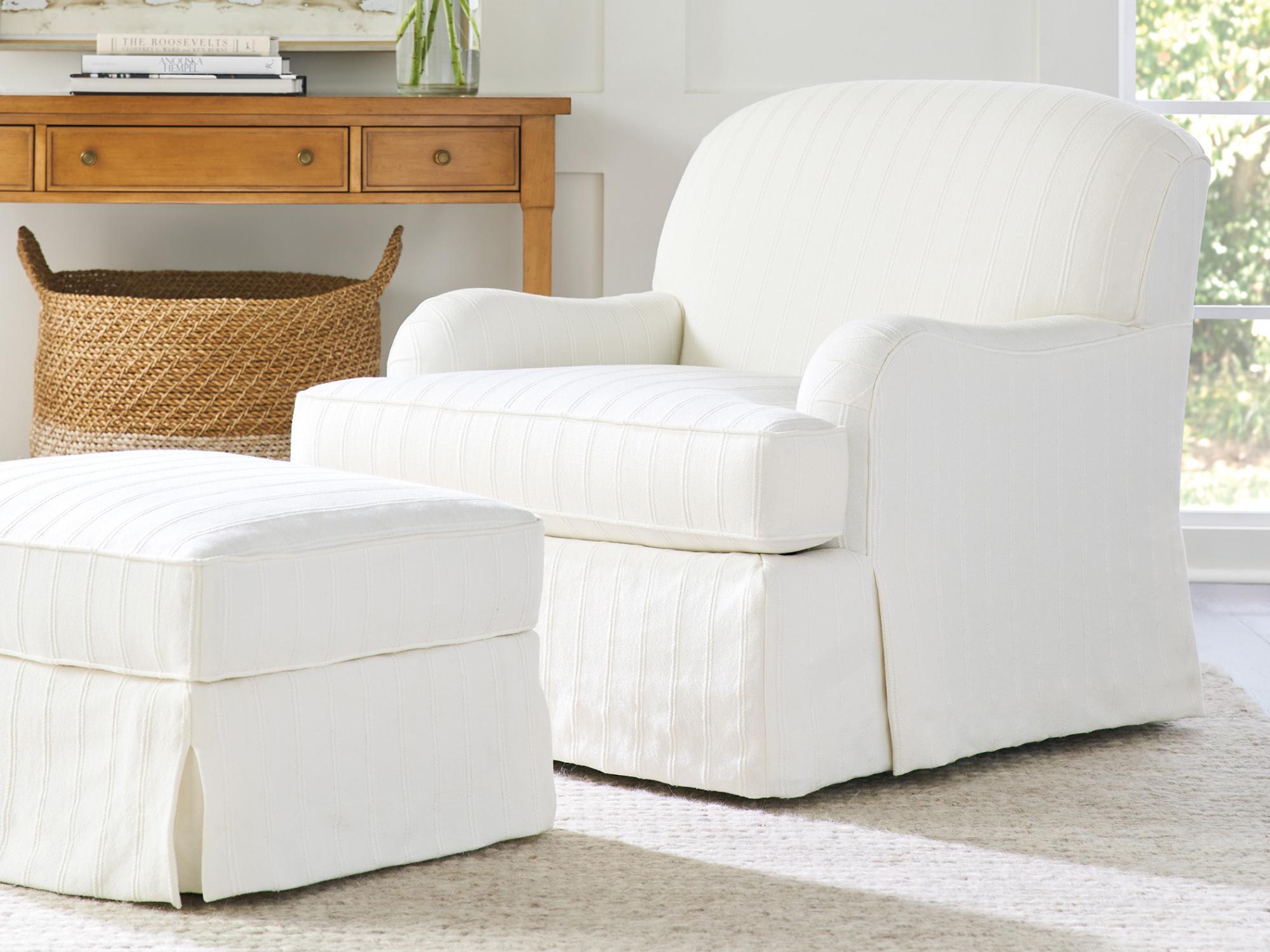 Barclay Butera Upholstery Woods Cove Upholstered Ottoman