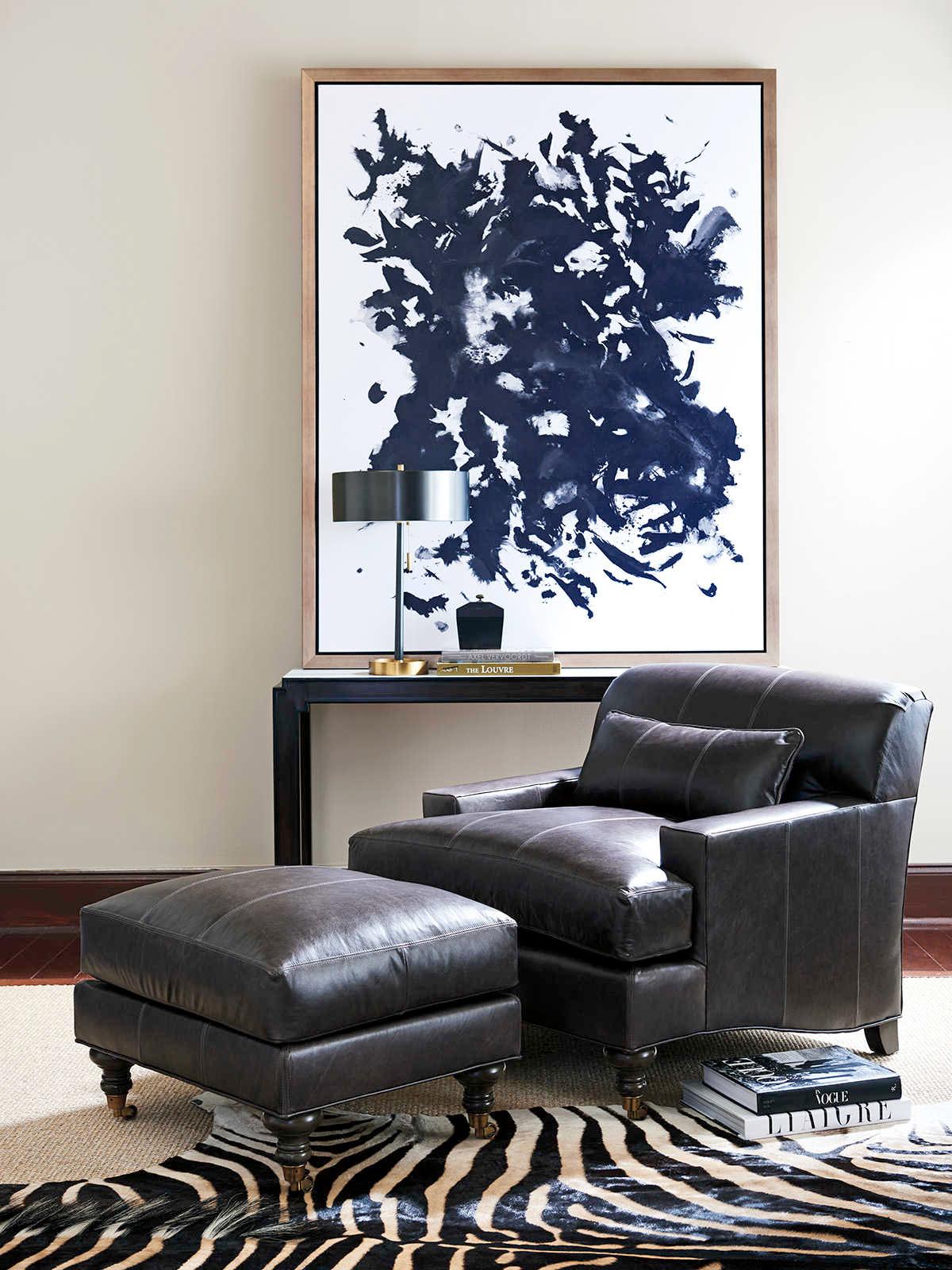 Barclay Butera Upholstery Oxford Upholstered Ottoman