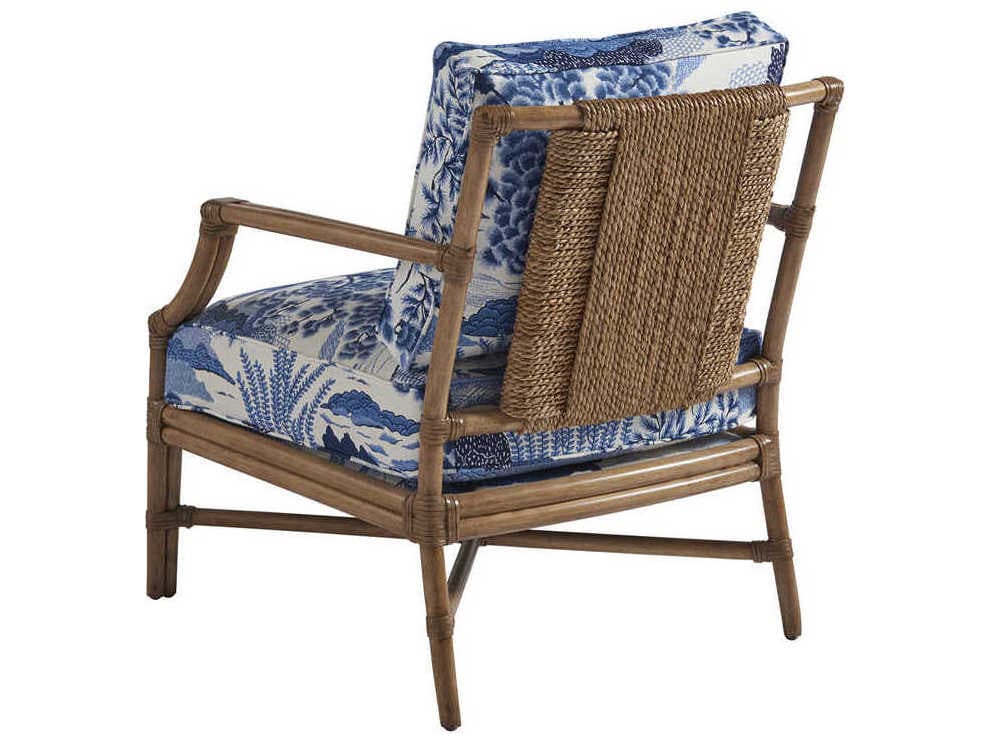 Barclay Butera Upholstery Redondo Blue Fabric Accent Chair