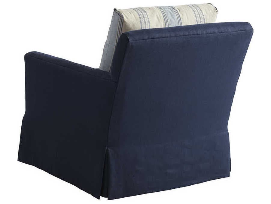 Barclay Butera Upholstery Harlow Swivel Beige Fabric Club Chair