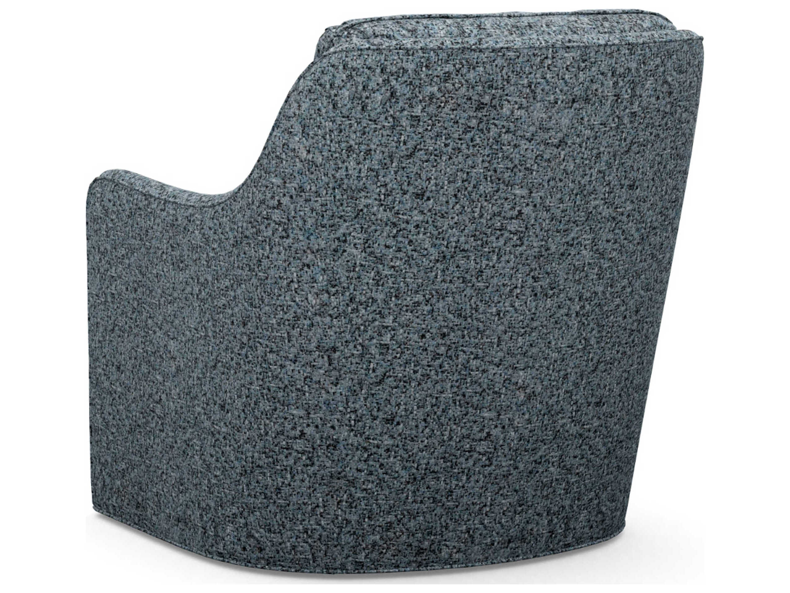 Barclay Butera Upholstery Swivel Blue Accent Chair