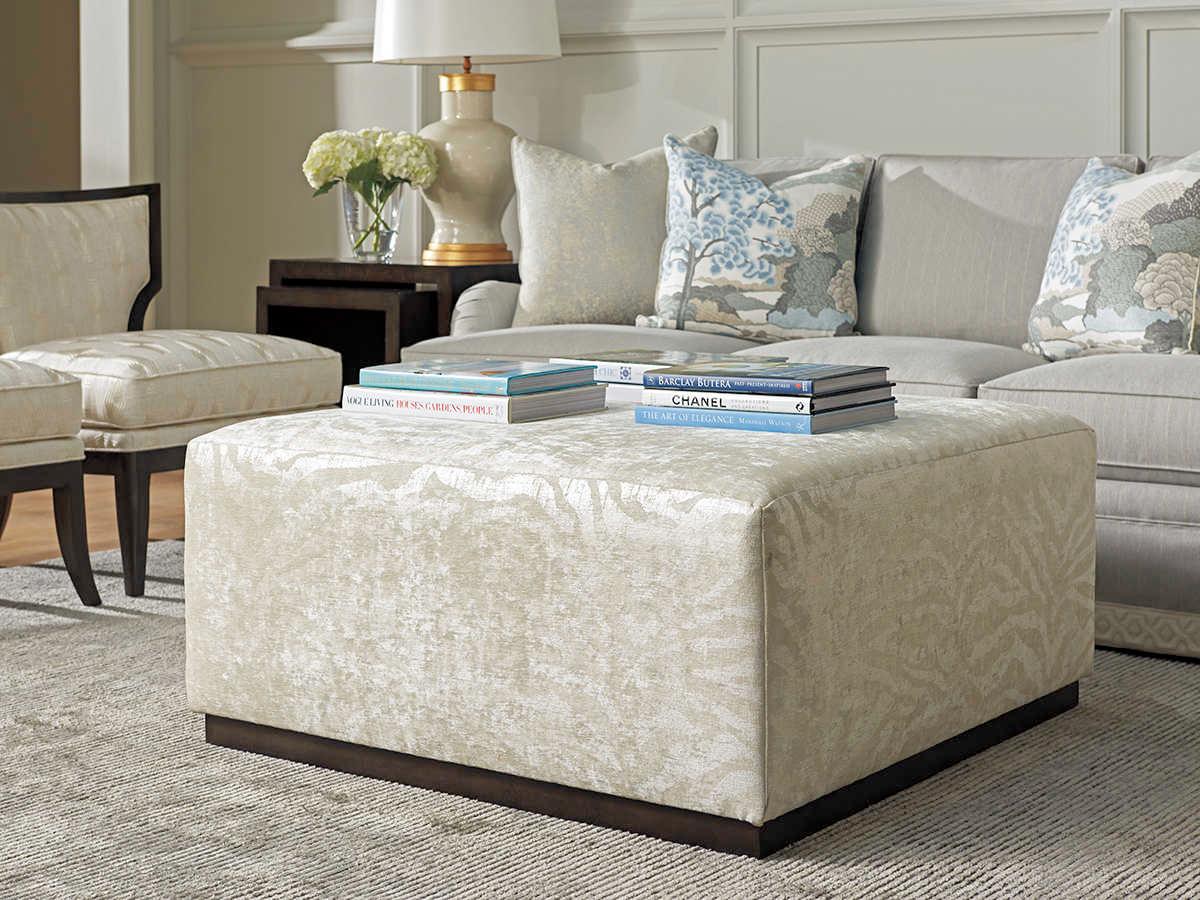 Barclay Butera Upholstery Clayton Cocktail Upholstered Ottoman