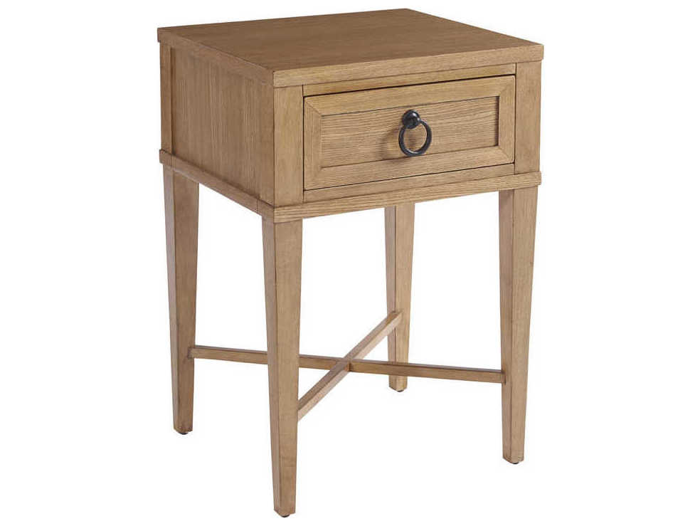 Barclay Butera Newport Clay 1-Drawer Brown Nightstand