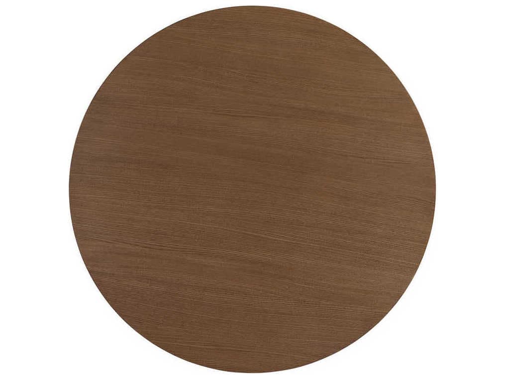 Barclay Butera Newport Corona Del Mar Round Wood Sandstone Dining Table