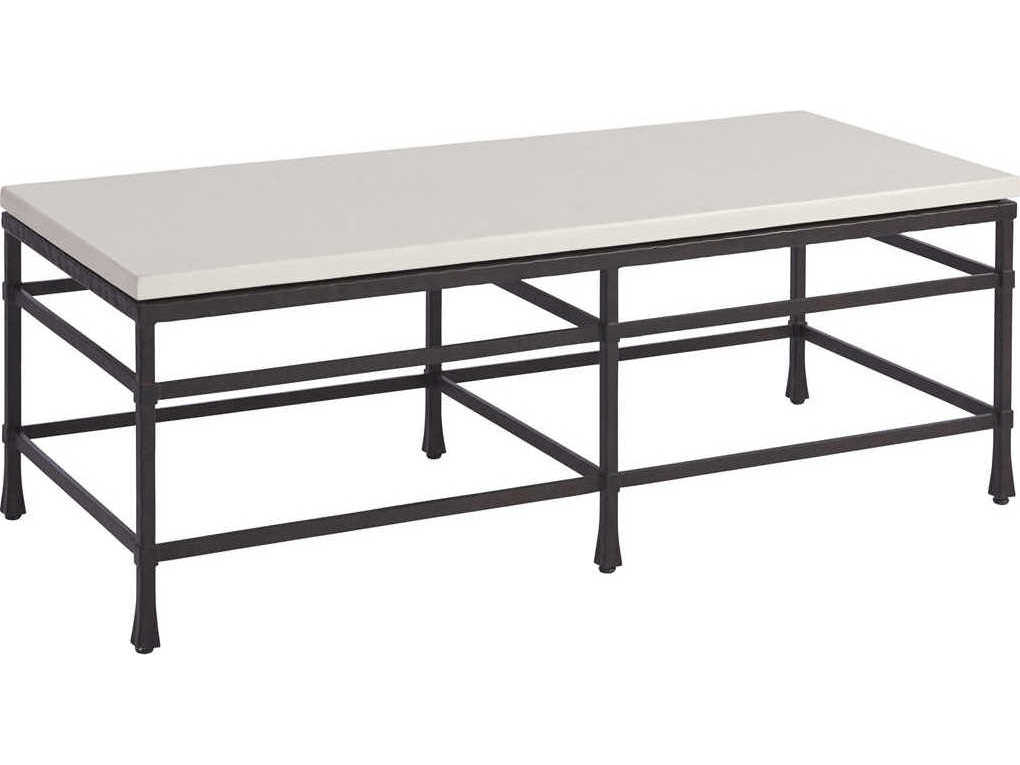 Barclay Butera Newport Breakwater Rectangular Sandstone Cocktail Table