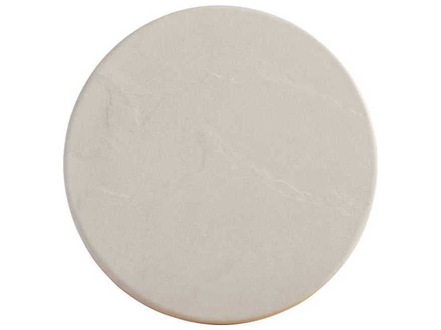 Barclay Butera Newport Breakwater Round Sandstone End Table