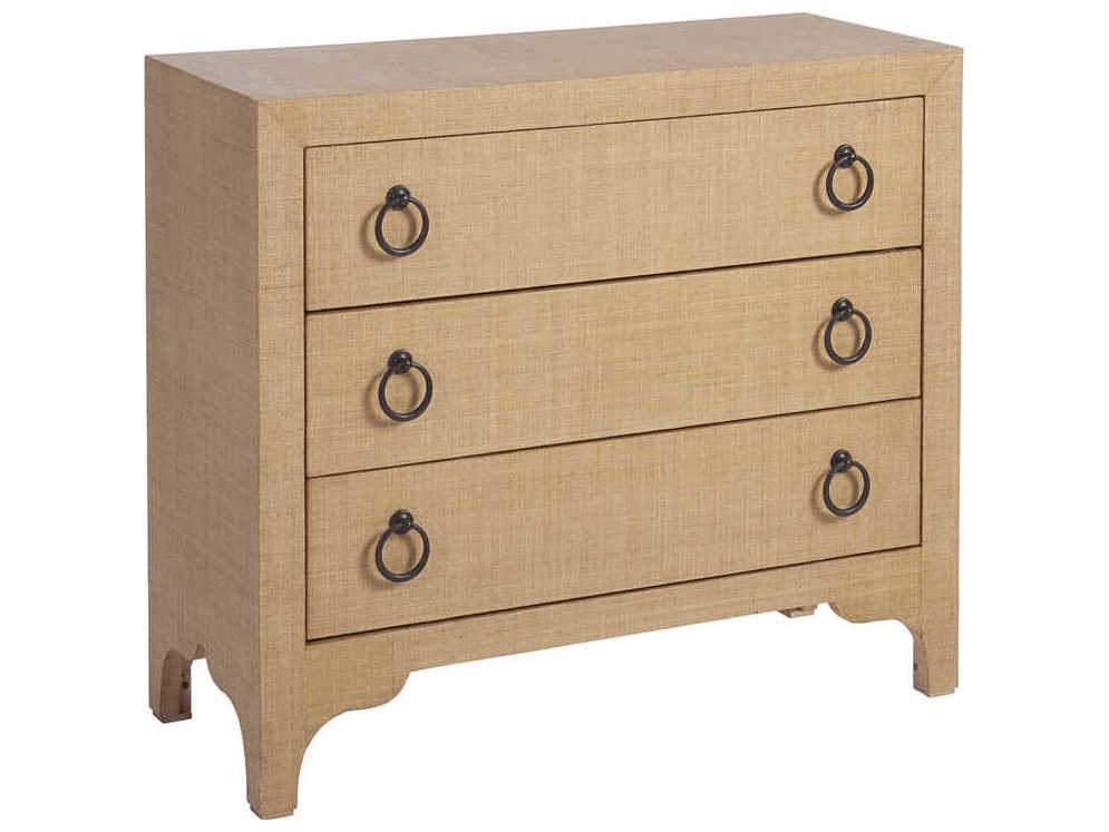 Barclay Butera Newport Balboa 3-Drawers Brown Chest Nightstand