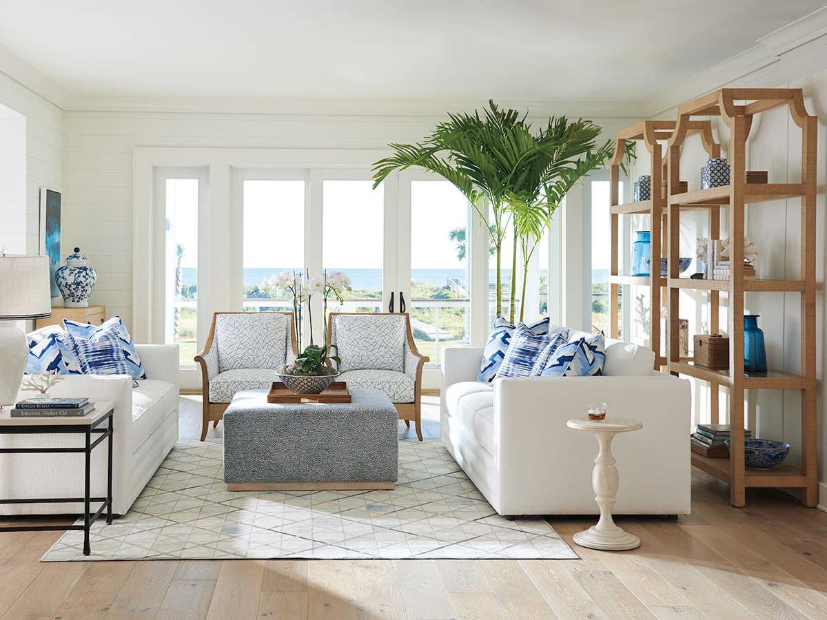 Barclay Butera Newport Beachcomber Raffia Etagere