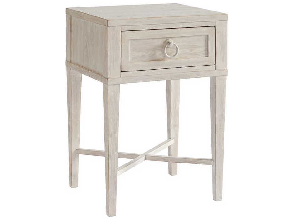 Barclay Butera Newport Clay 1-Drawer Gray Nightstand
