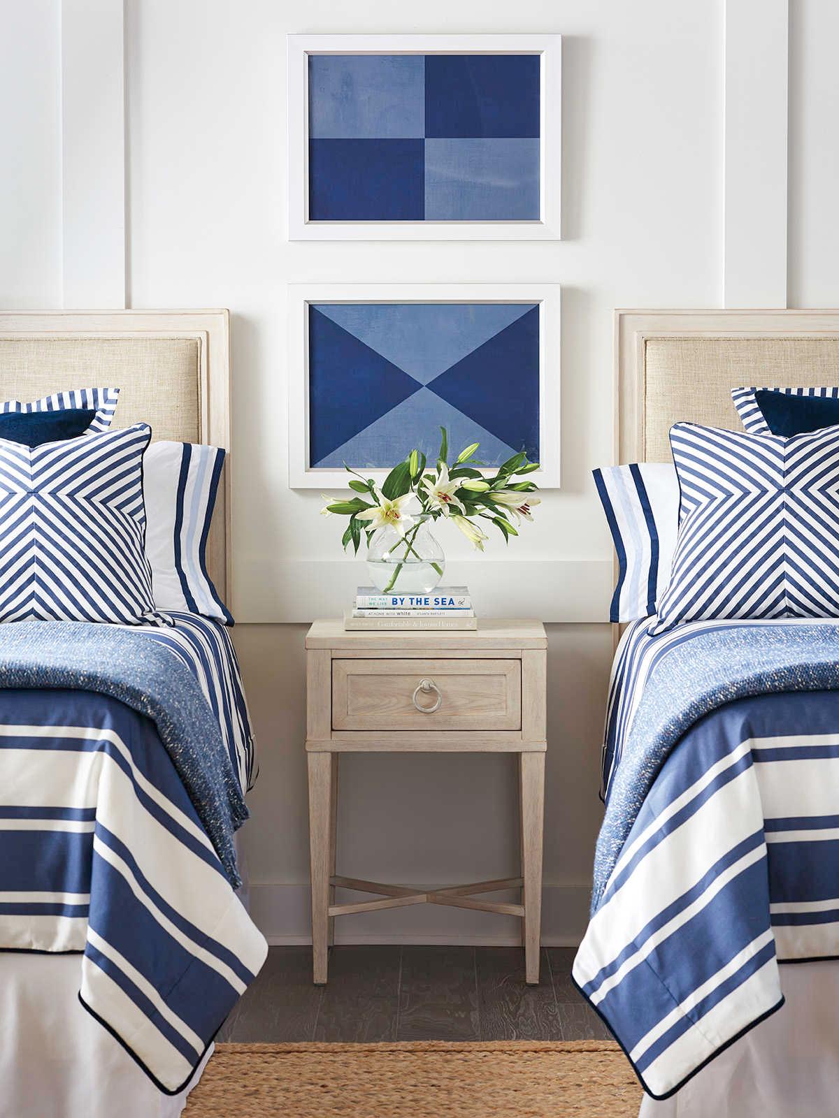 Barclay Butera Newport Clay 1-Drawer Gray Nightstand