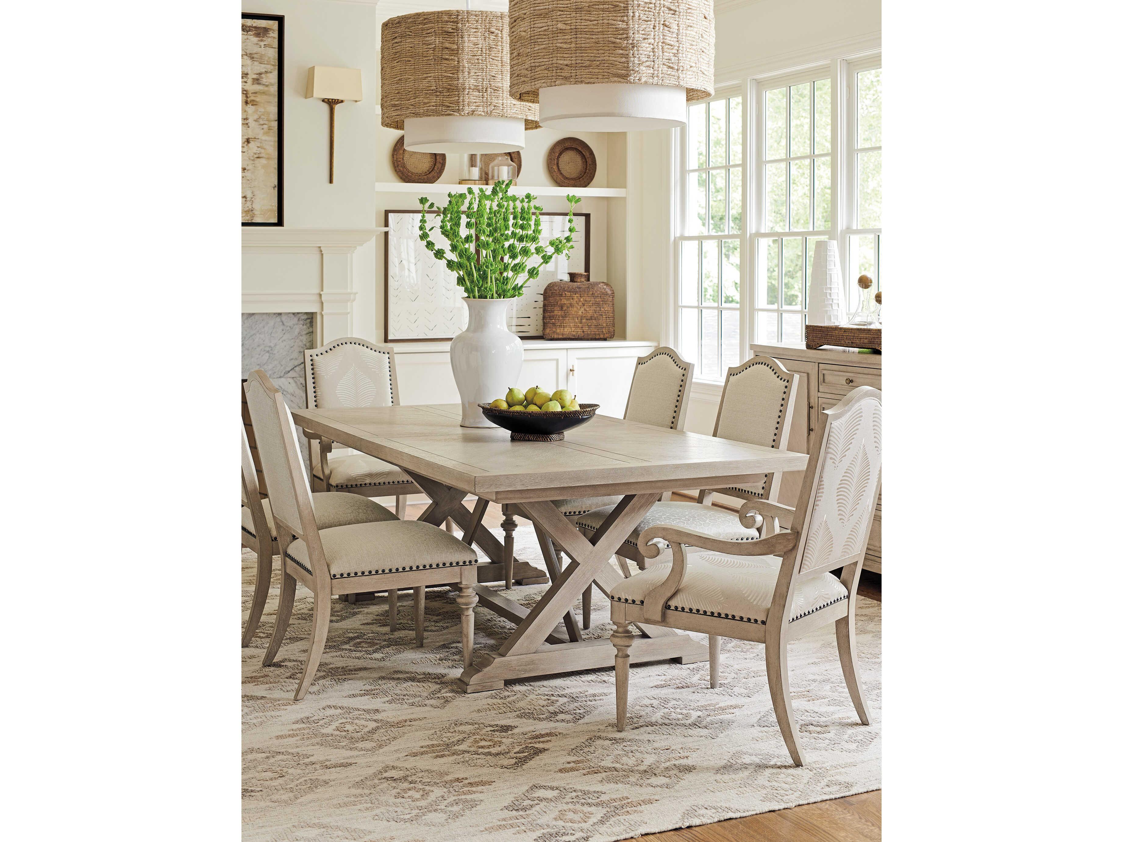 Barclay Butera Malibu Aidan Beige Upholstered Armless Dining Chair