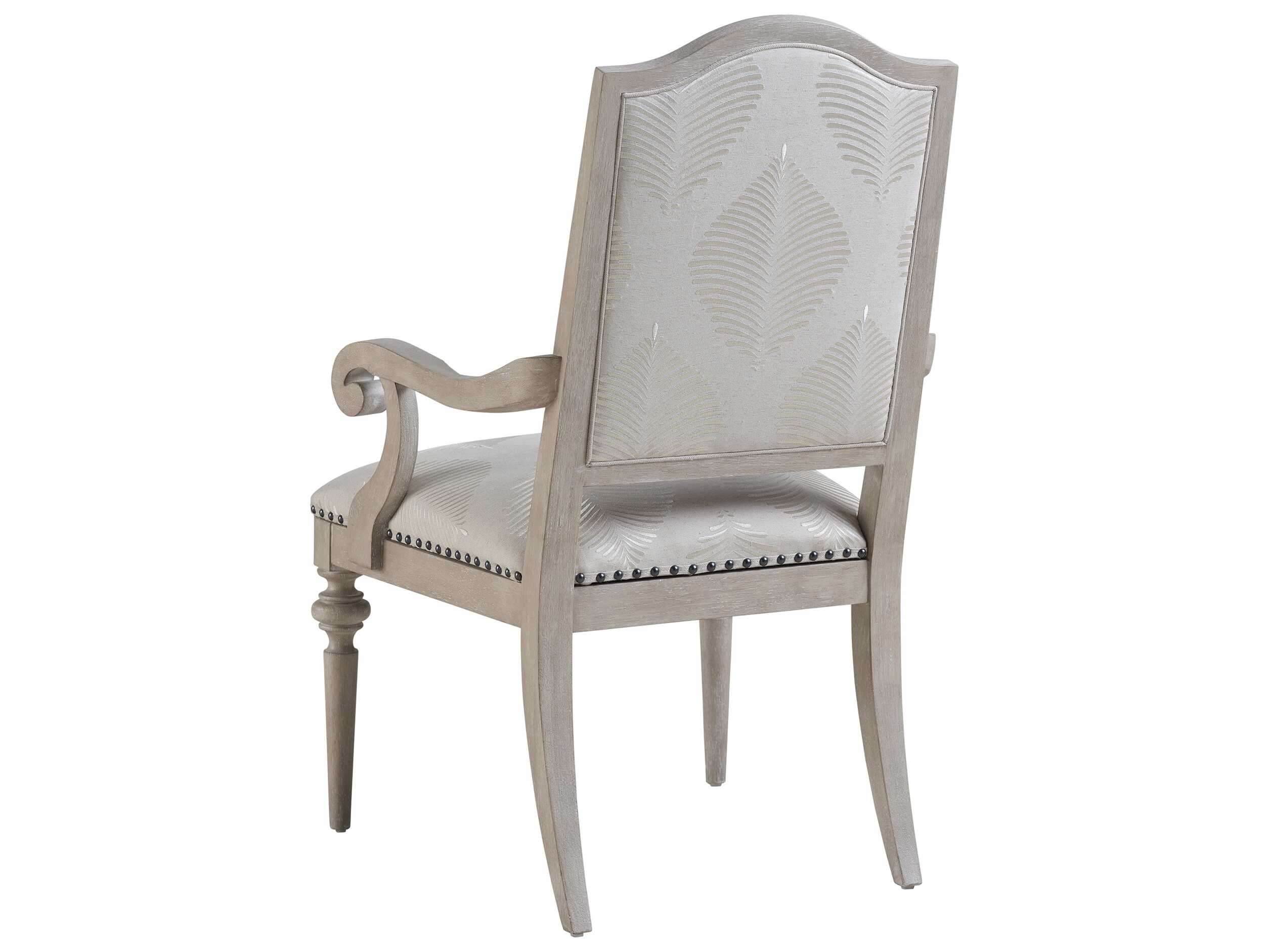 Barclay Butera Malibu Aidan Beige Upholstered Arm Dining Chair