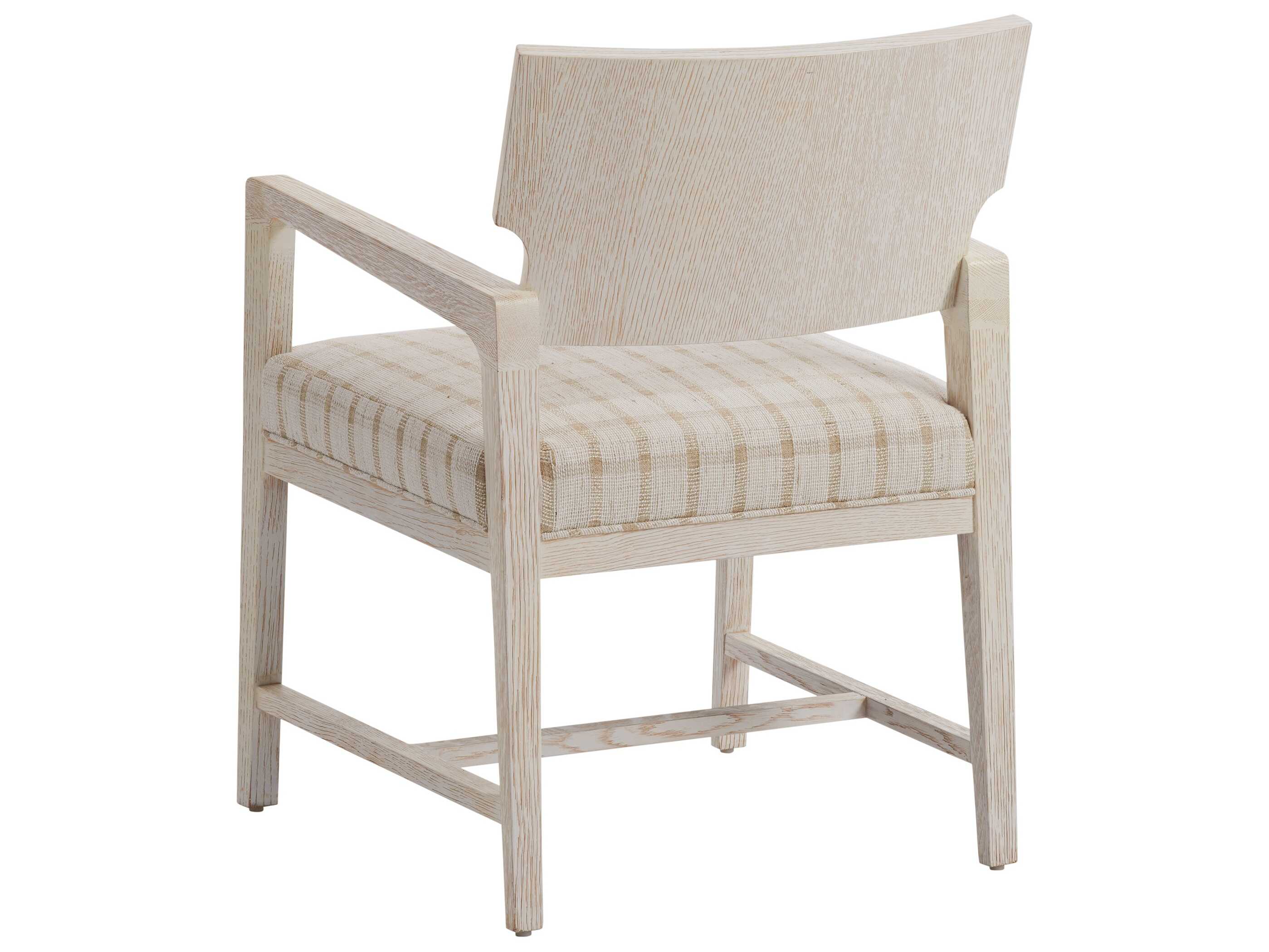 Barclay Butera Carmel Ridgewood Beige Upholstered Arm Dining Chair