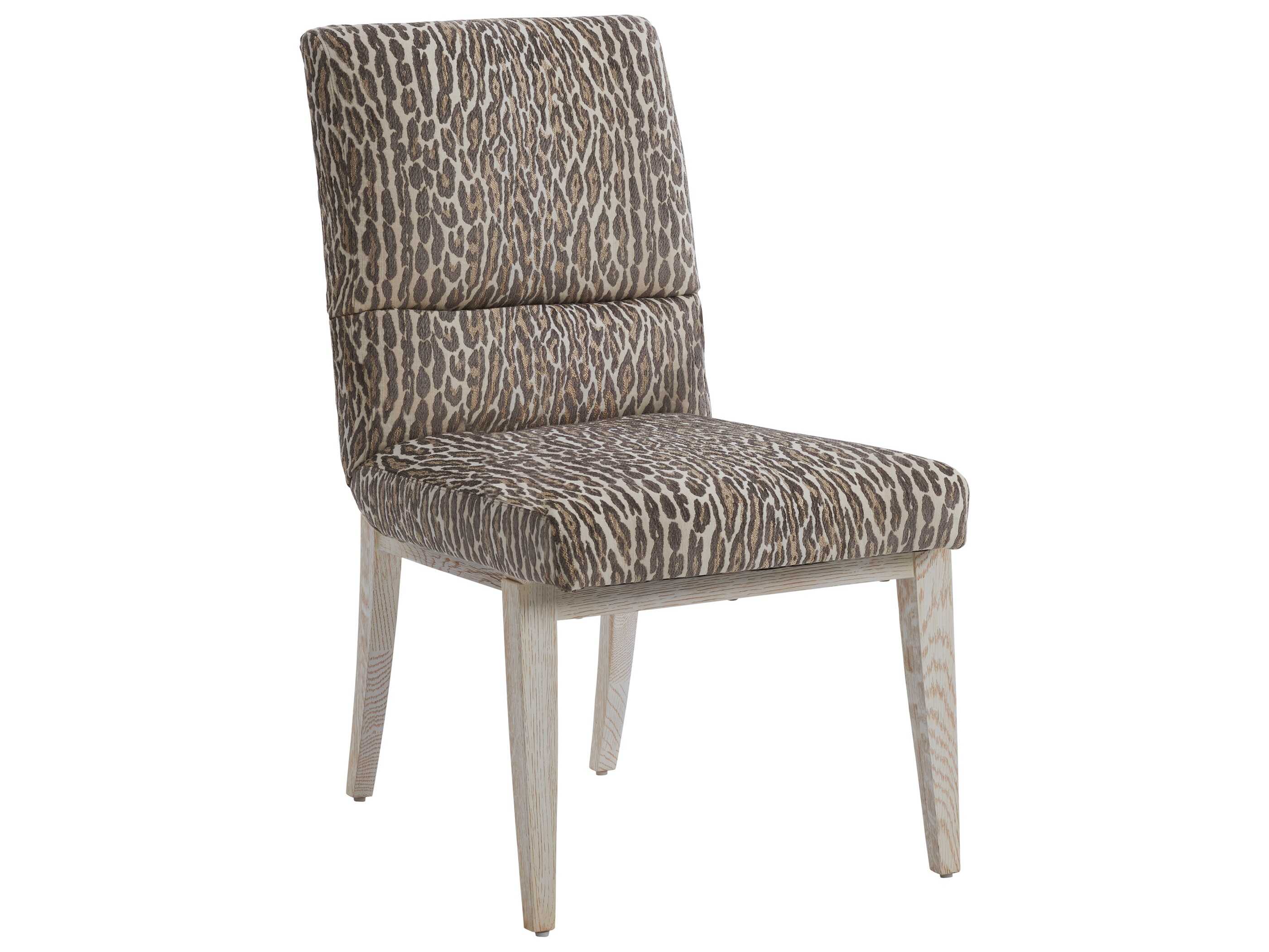 Barclay Butera Carmel Palmero Brown Upholstered Armless Dining Chair