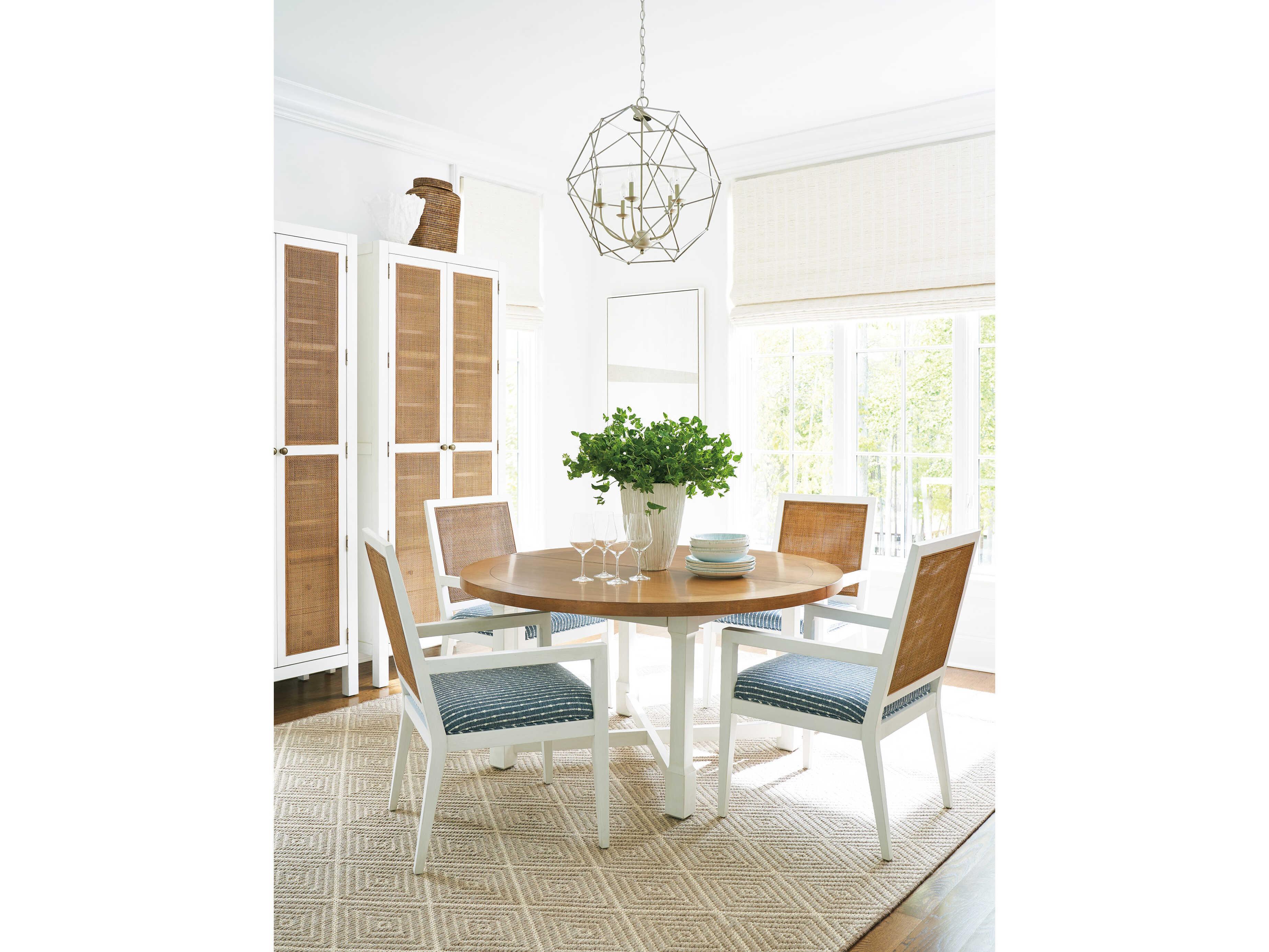 Barclay Butera Laguna Smithcliff White Upholstered Arm Dining Chair