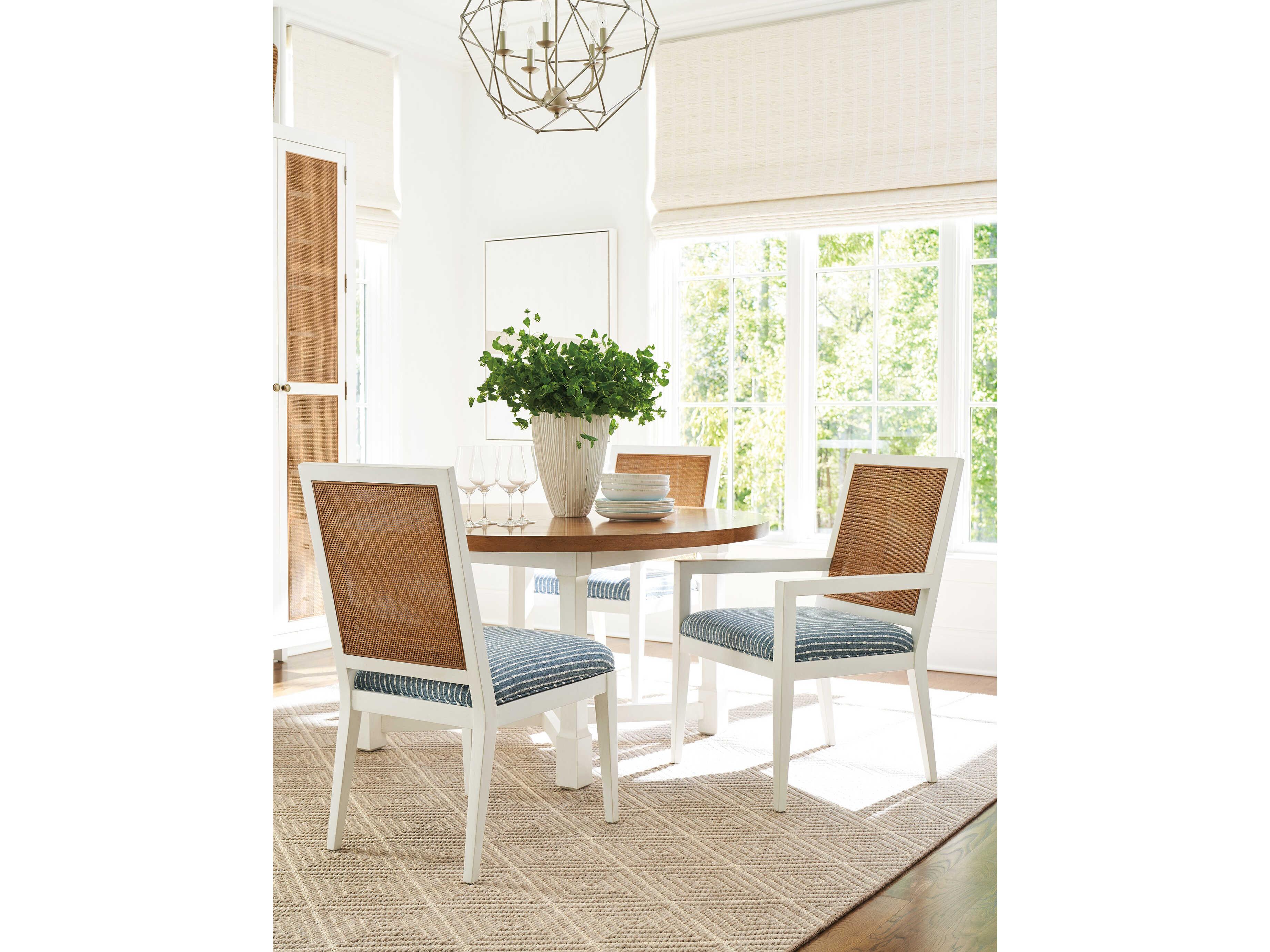 Barclay Butera Laguna Smithcliff White Upholstered Arm Dining Chair