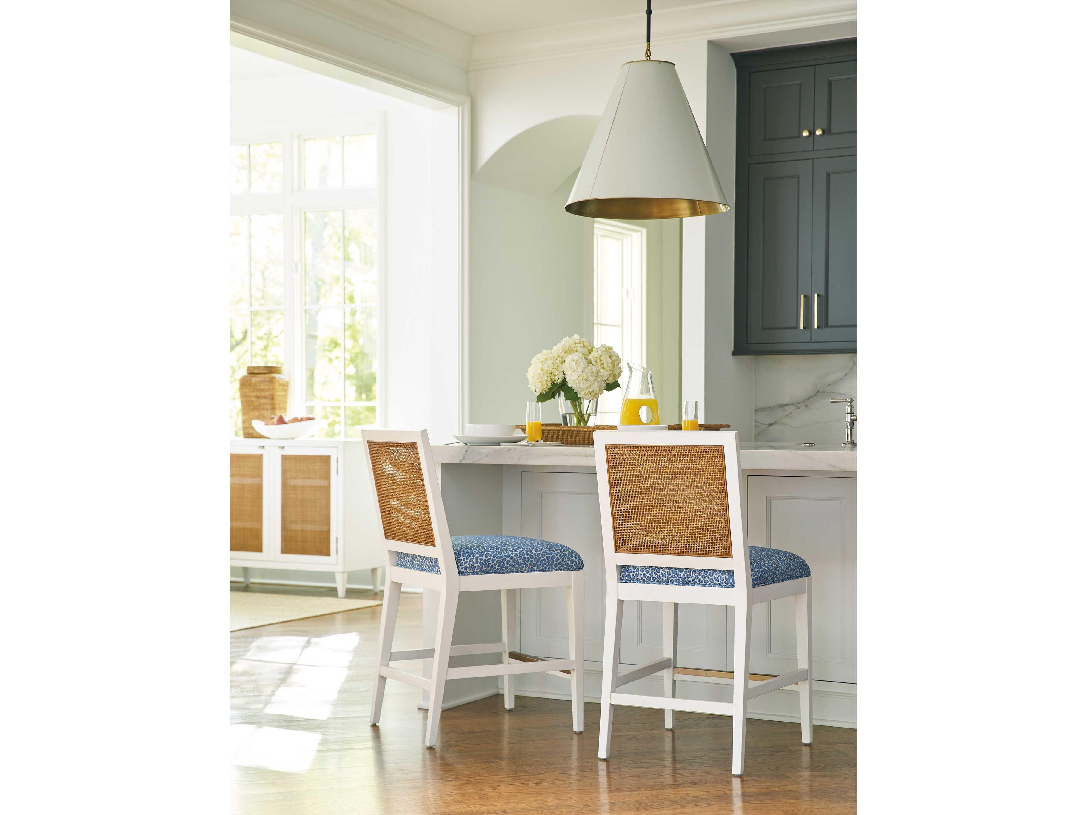 Barclay Butera Laguna Cleo Tides Upholstered Counter Stool