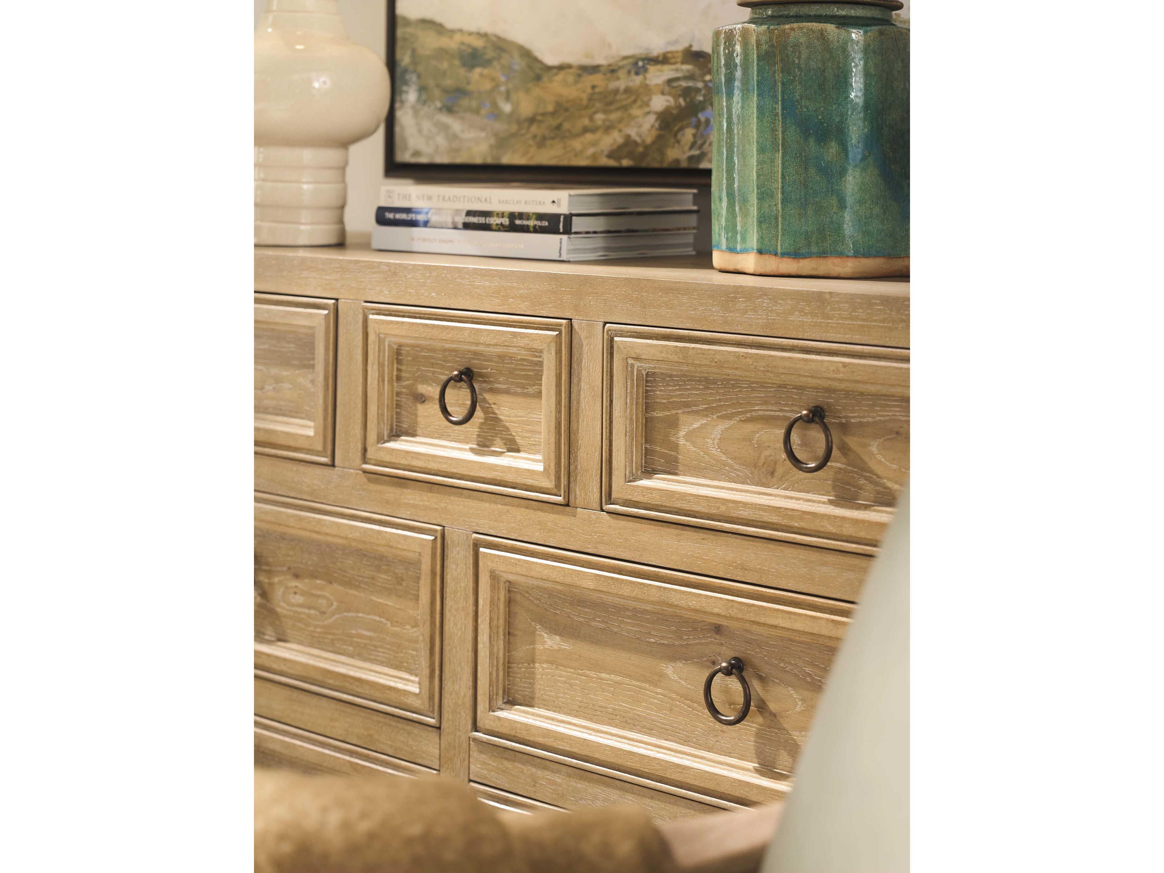 Barclay Butera Montecito Sullivan 7-Drawers Oak Wood Double Dresser
