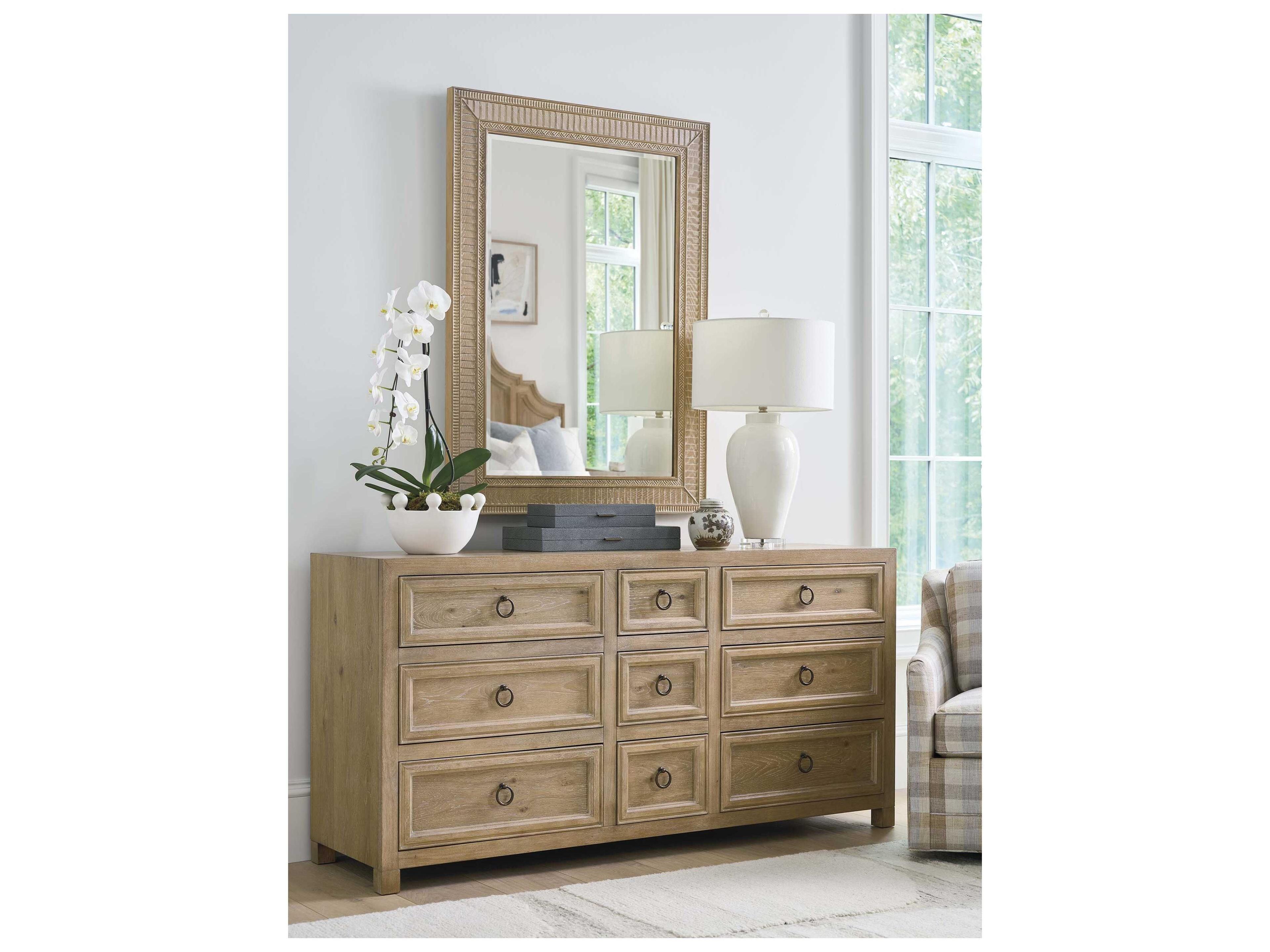 Barclay Butera Montecito Hillcrest Oak Wood Dresser
