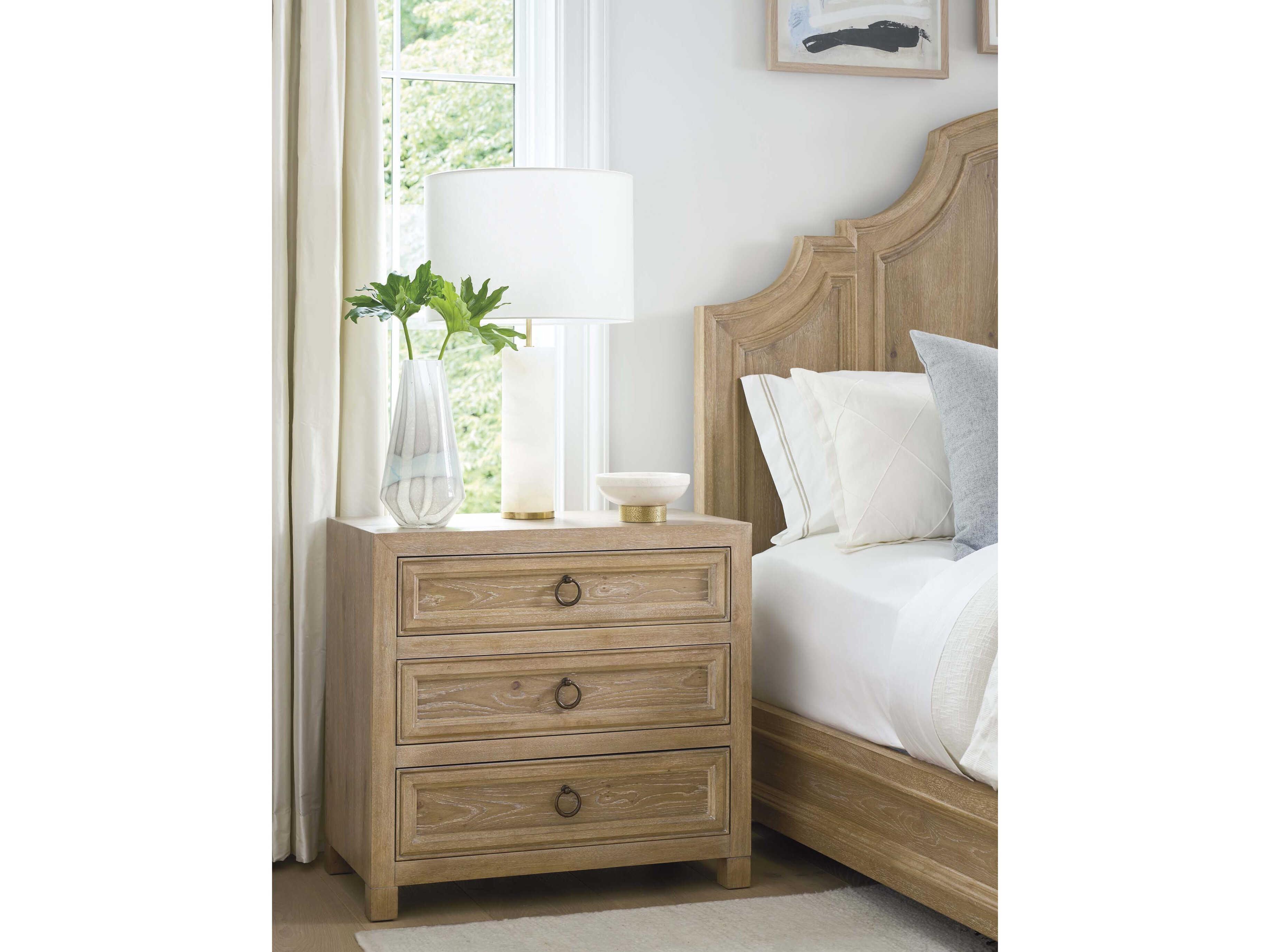 Barclay Butera Montecito Casitas 3-Drawers Brown Nightstand