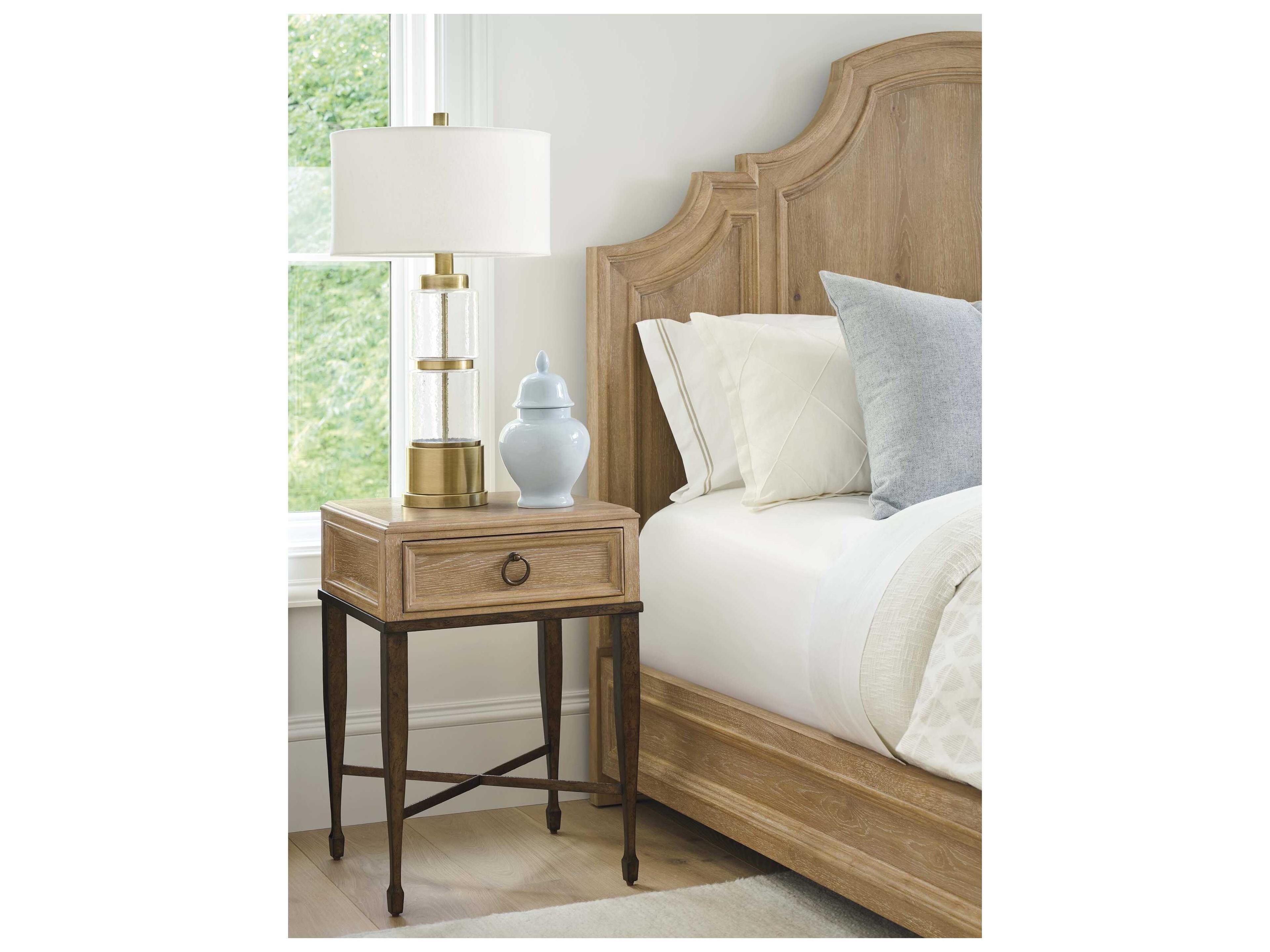 Barclay Butera Montecito Milano 1-Drawer Brown Nightstand
