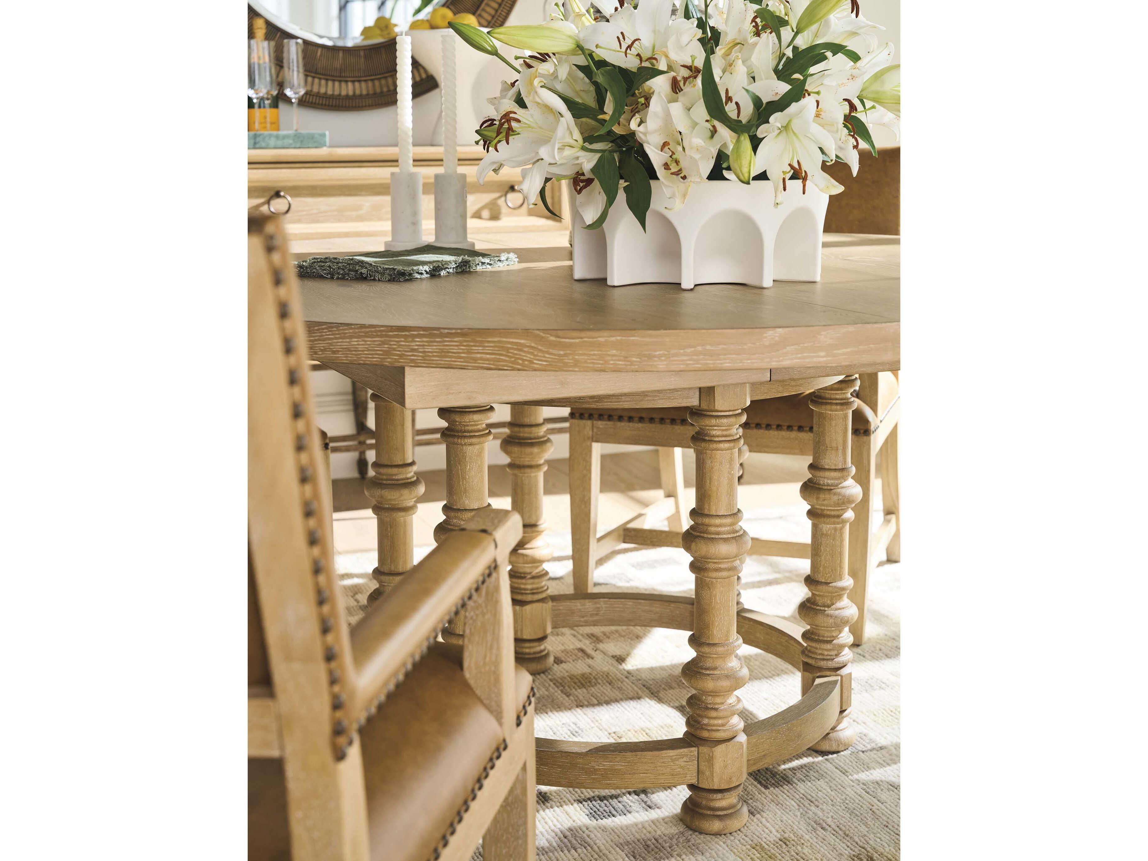 Barclay Butera Montecito Ennisbrook Round Wood Dining Table