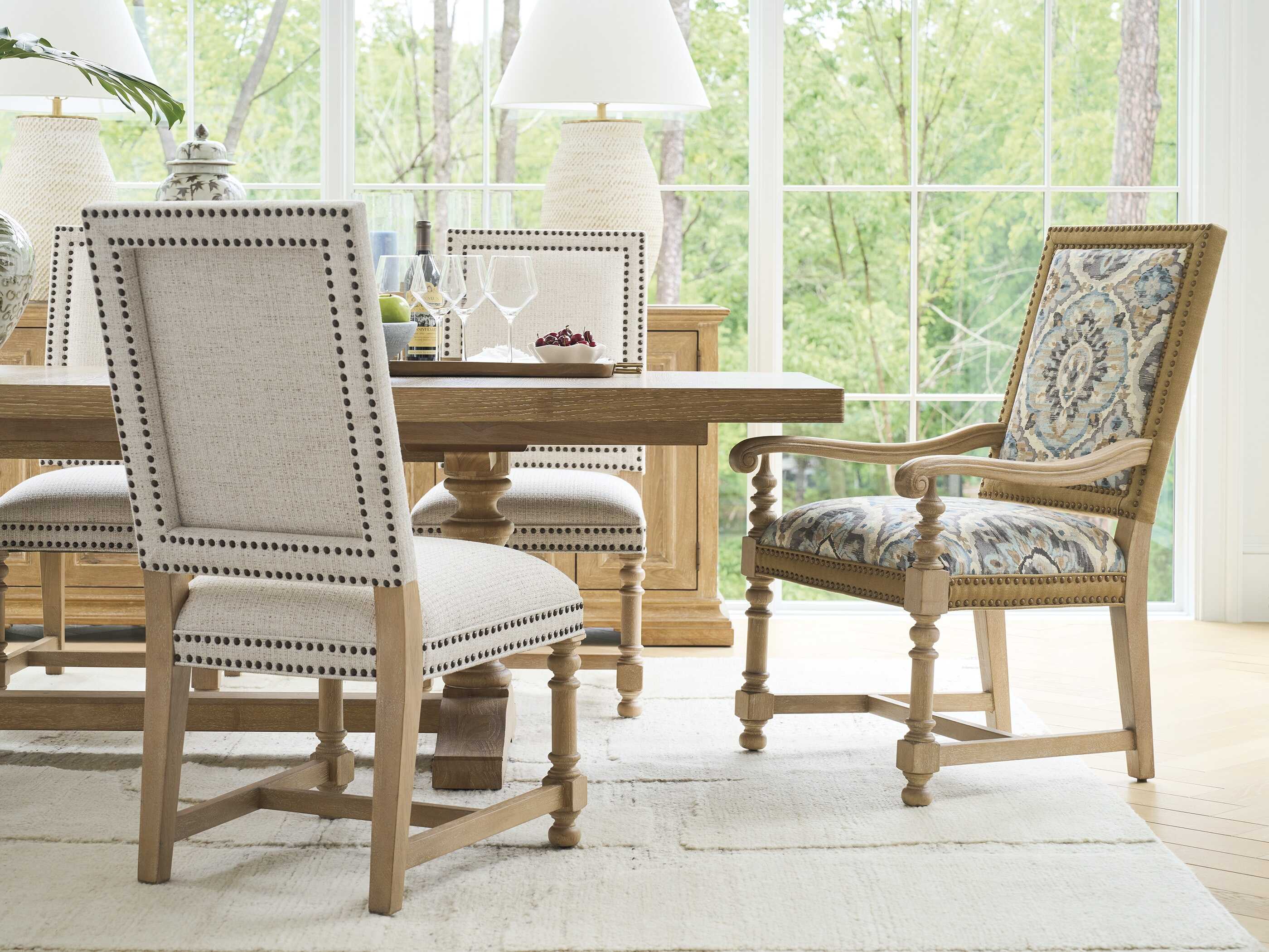 Barclay Butera Montecito Anderson Beige Upholstered Armless Dining Chair