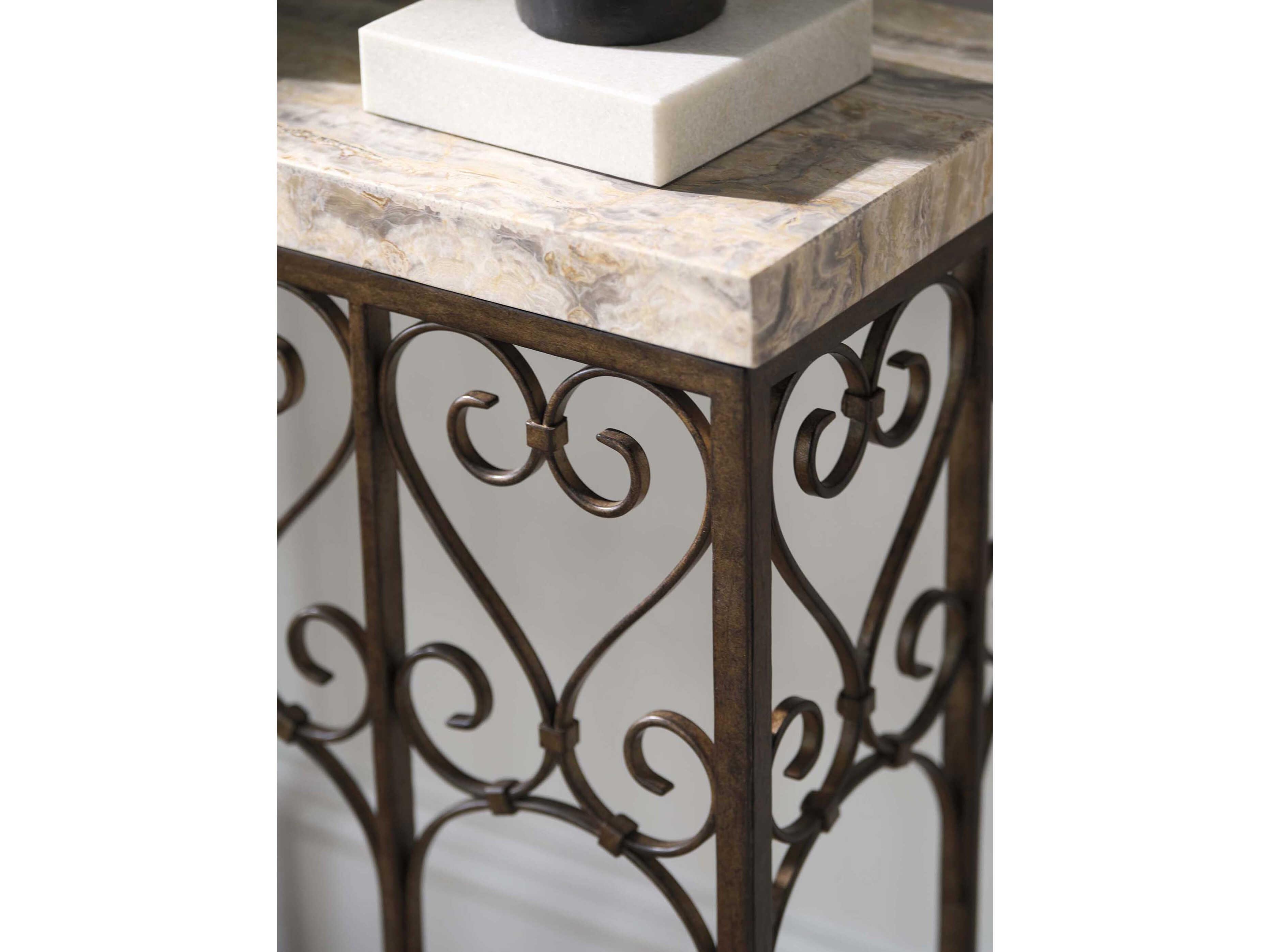 Barclay Butera Montecito Fletcher Rectangular Stone Console Table