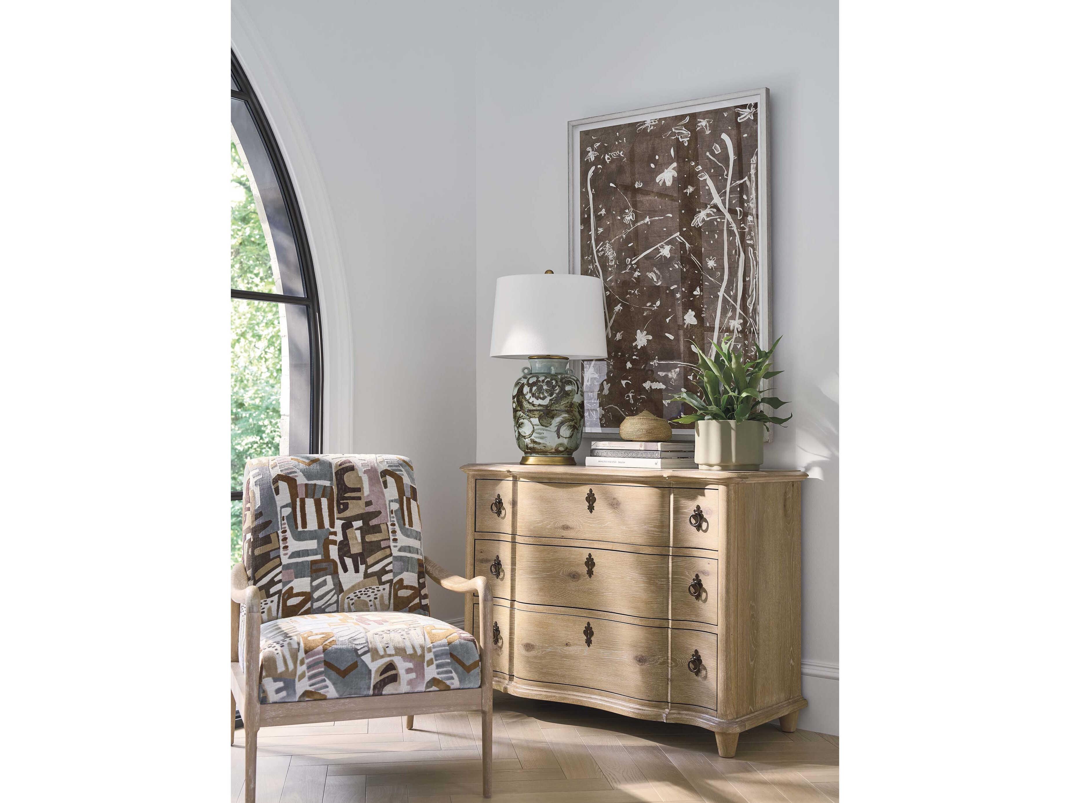 Barclay Butera Montecito Camino Oak Wood Accent Chest