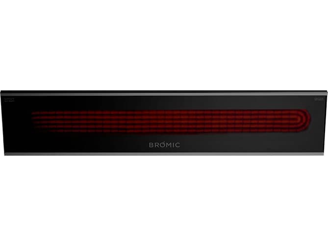 Bromic Heating Electric Platinum Smart Heat Black 3400 Watt Mounted Patio Heater