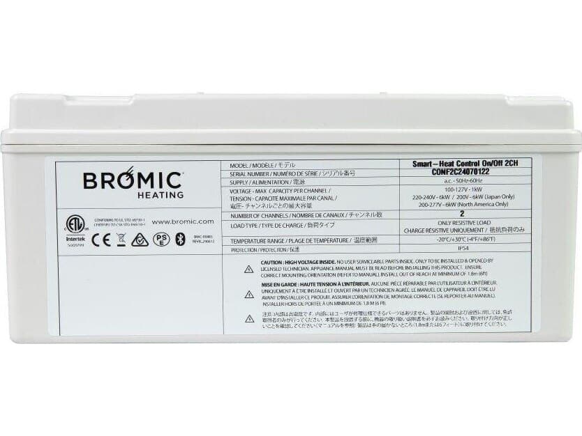 Bromic Heating Affinity Smart-Heat Control On/Off 2Ch 12KW